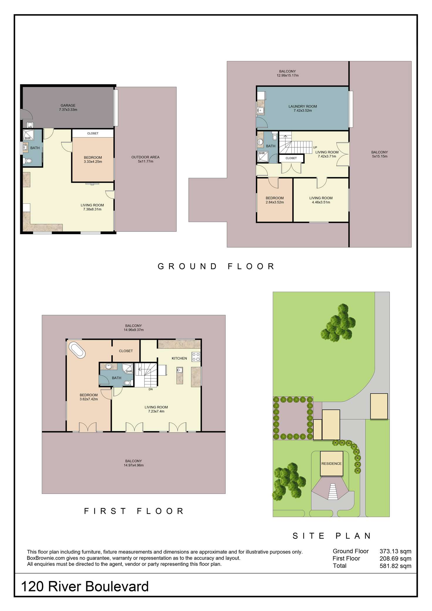 Floorplan of Homely house listing, 120 River Boulevard, Mildura VIC 3500