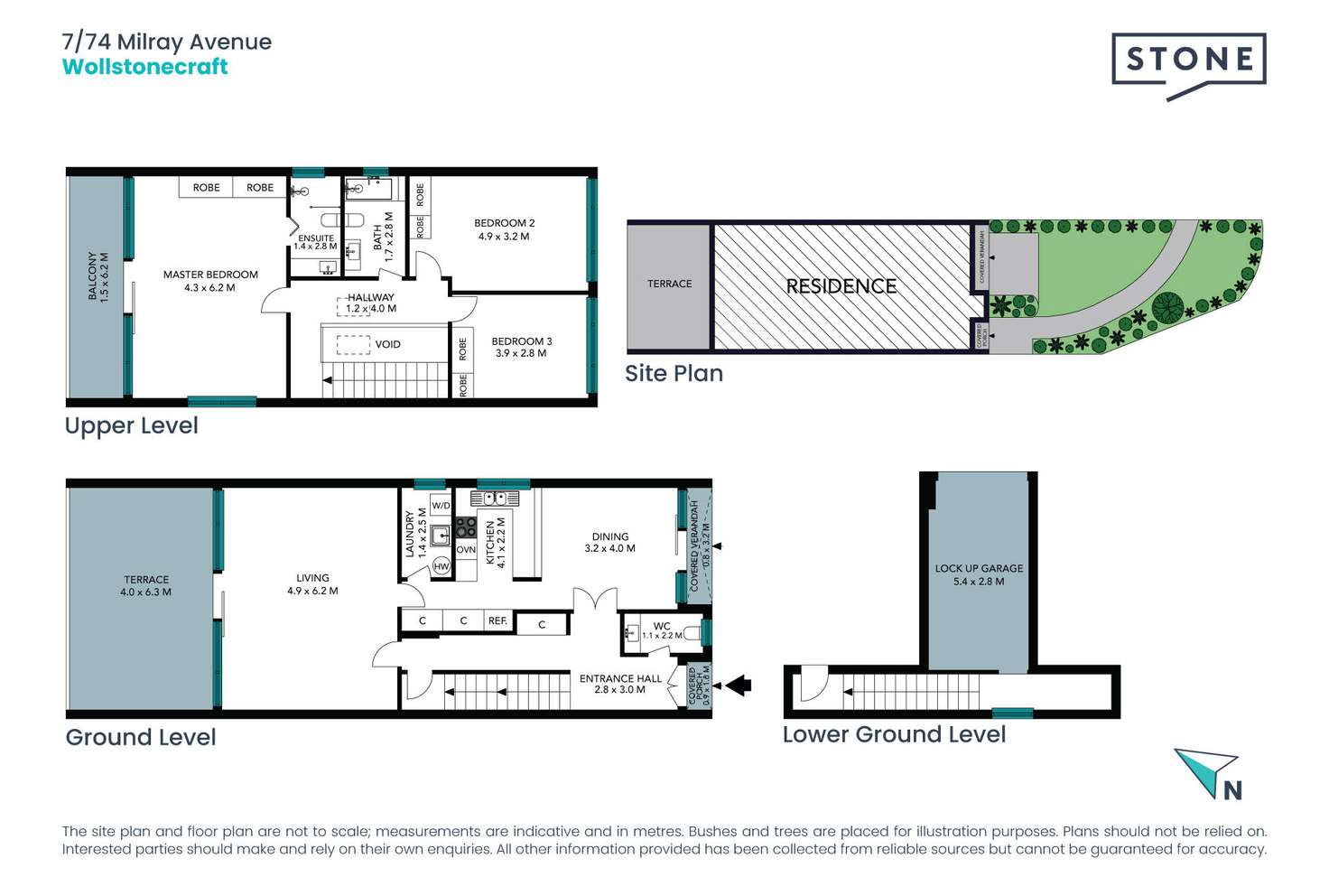Floorplan of Homely townhouse listing, 7/74 Milray Avenue, Wollstonecraft NSW 2065