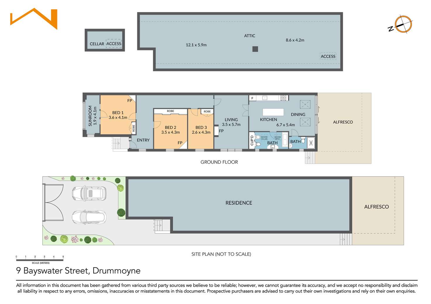 Floorplan of Homely house listing, 9 Bayswater Street, Drummoyne NSW 2047