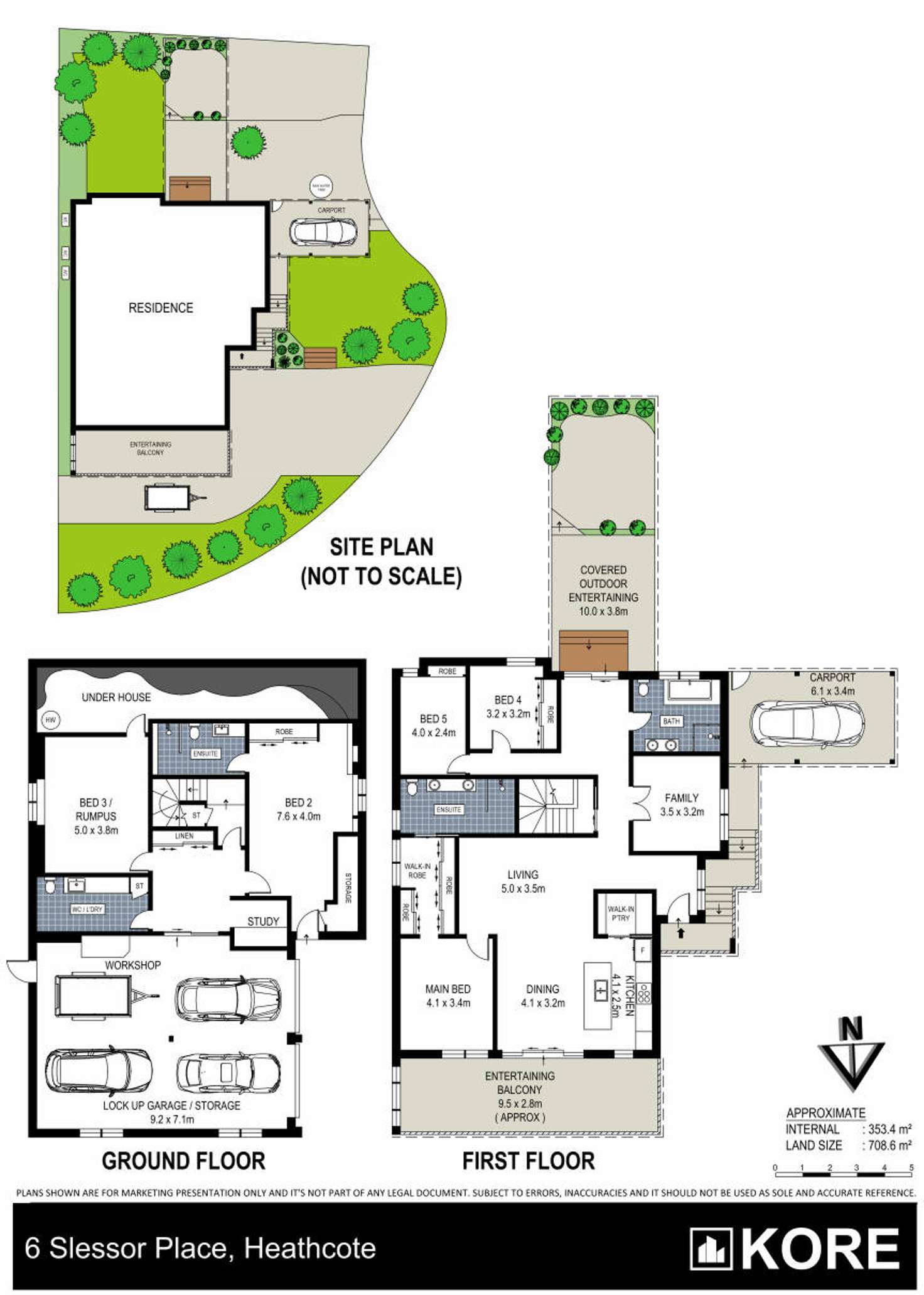 Floorplan of Homely house listing, 6 Slessor Place, Heathcote NSW 2233