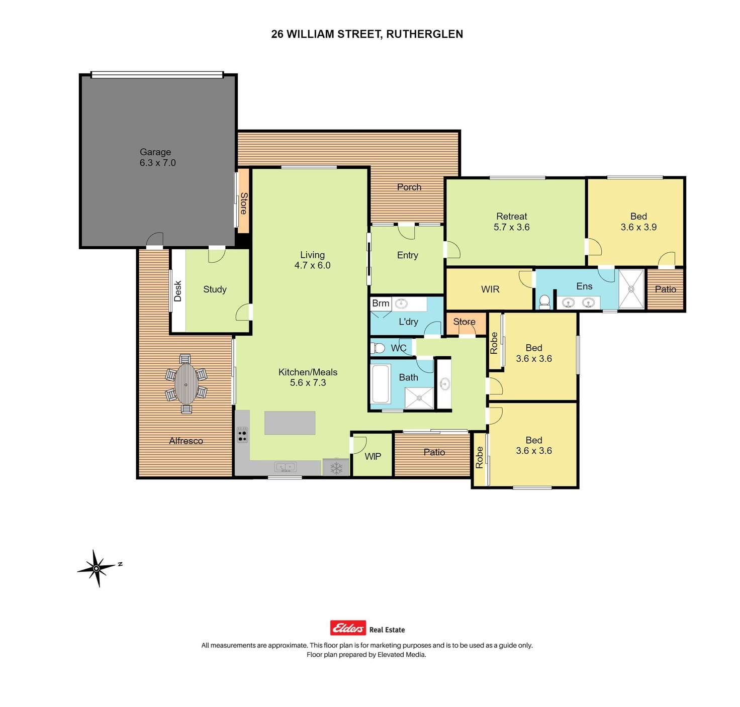 Floorplan of Homely house listing, 24 William Street, Rutherglen VIC 3685