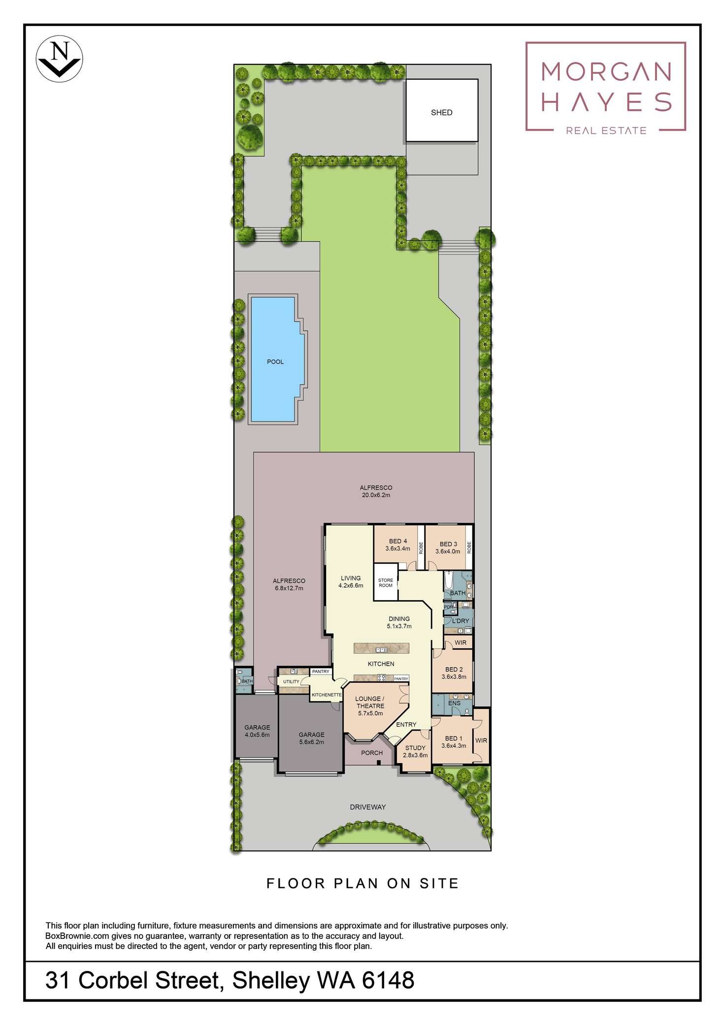 Floorplan of Homely house listing, 31 Corbel Street, Shelley WA 6148
