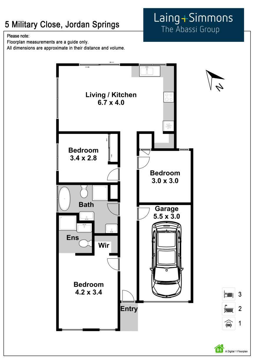 Floorplan of Homely house listing, 5 Military Close, Jordan Springs NSW 2747