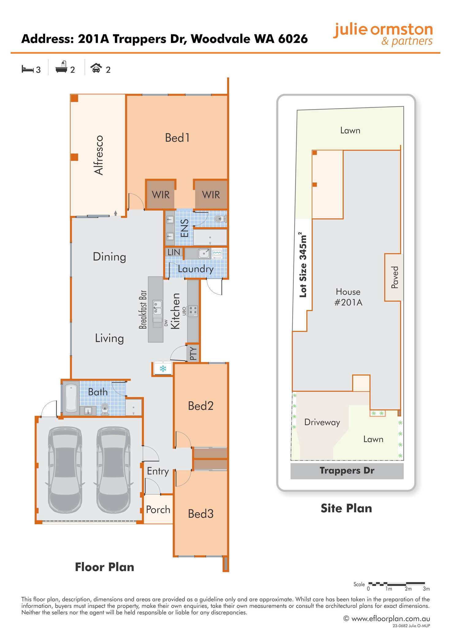 Floorplan of Homely house listing, 201A Trappers Drive, Woodvale WA 6026