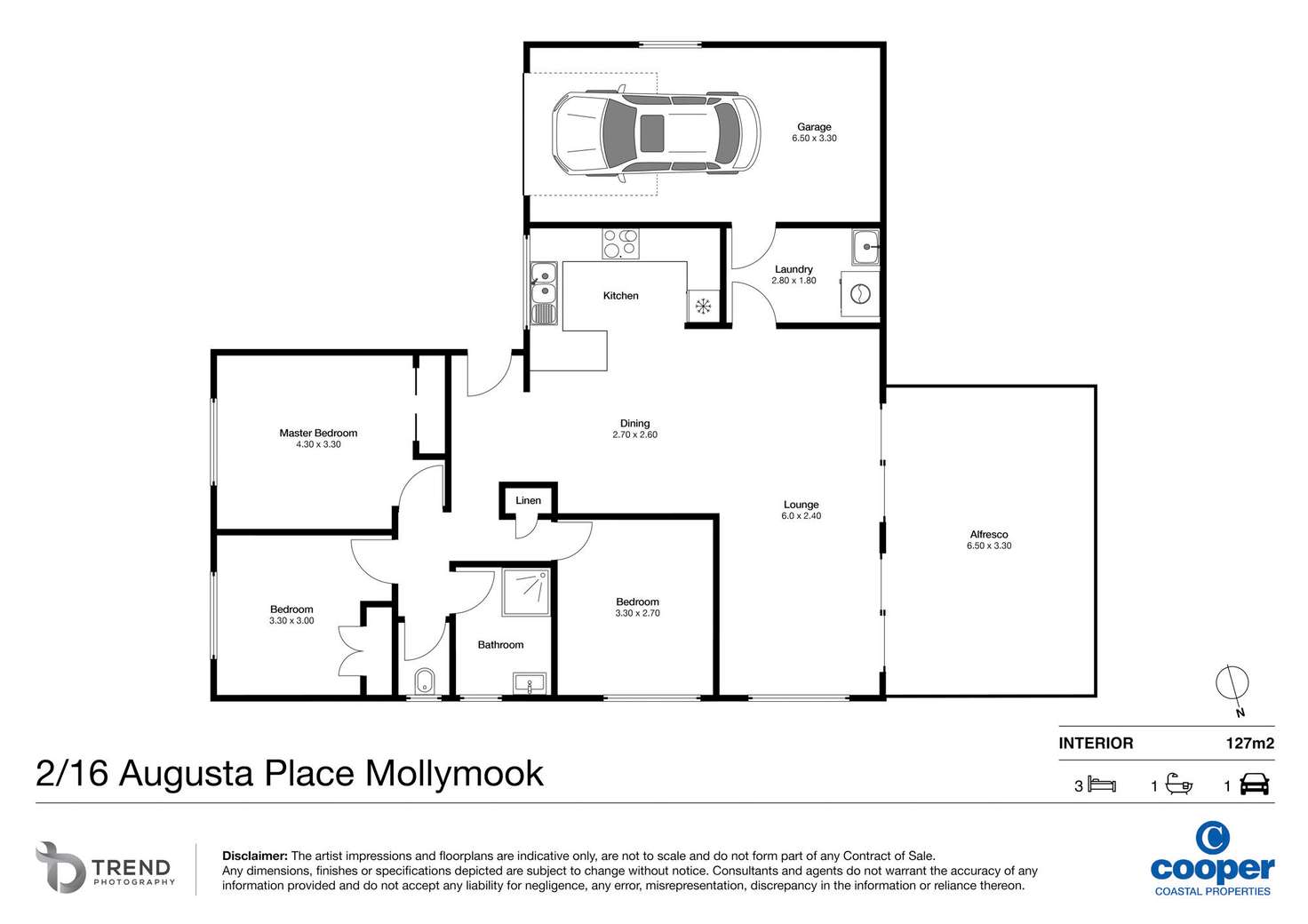 Floorplan of Homely townhouse listing, 2/16 Augusta Place, Mollymook Beach NSW 2539