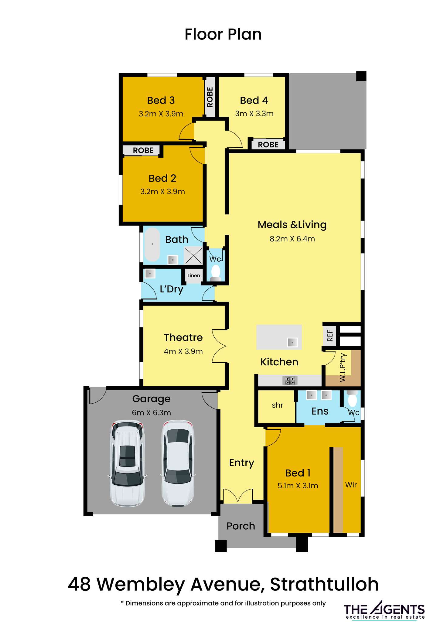 Floorplan of Homely house listing, 48 Wembley Avenue, Strathtulloh VIC 3338