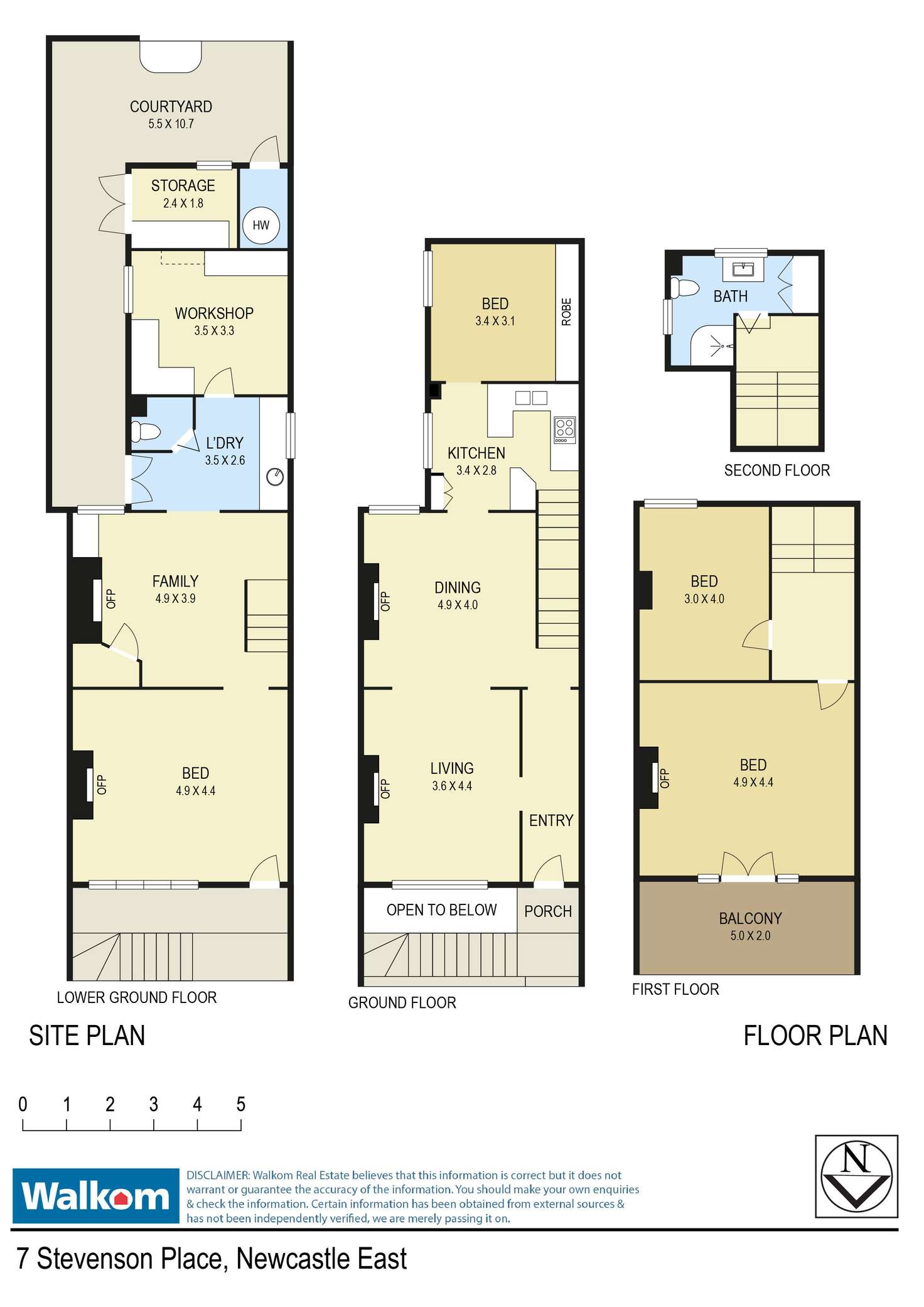 Floorplan of Homely terrace listing, 7 Stevenson Place, Newcastle East NSW 2300