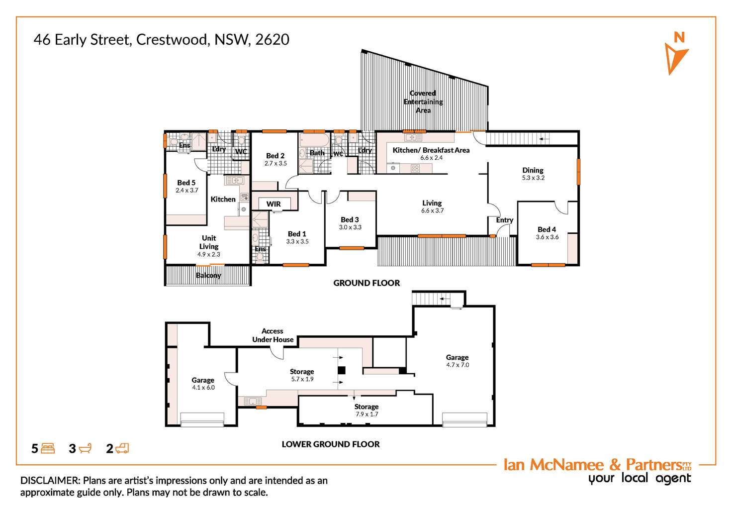 Floorplan of Homely house listing, 46 Early Street, Crestwood NSW 2620