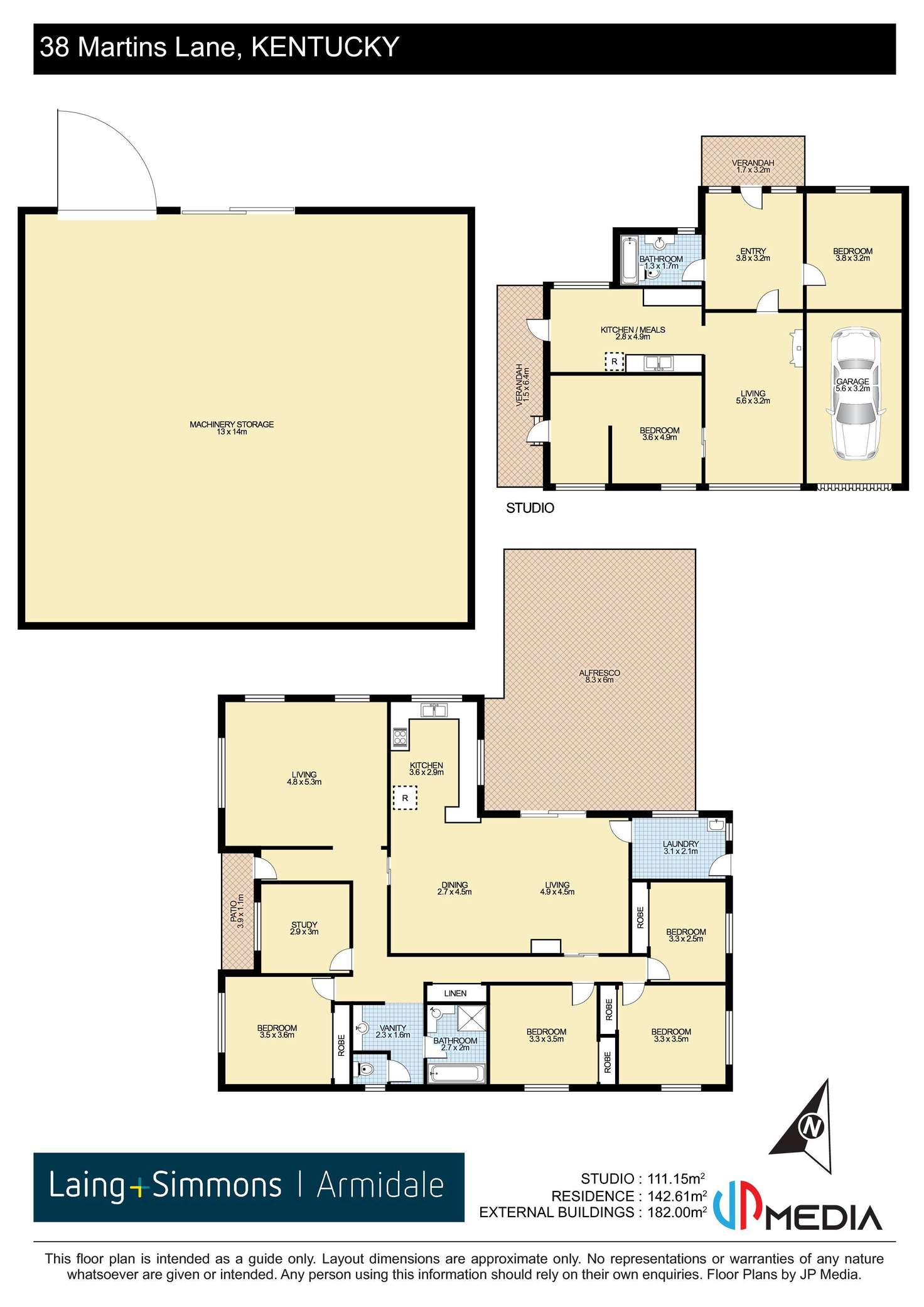 Floorplan of Homely acreageSemiRural listing, 38 Martins Lane, Kentucky NSW 2354