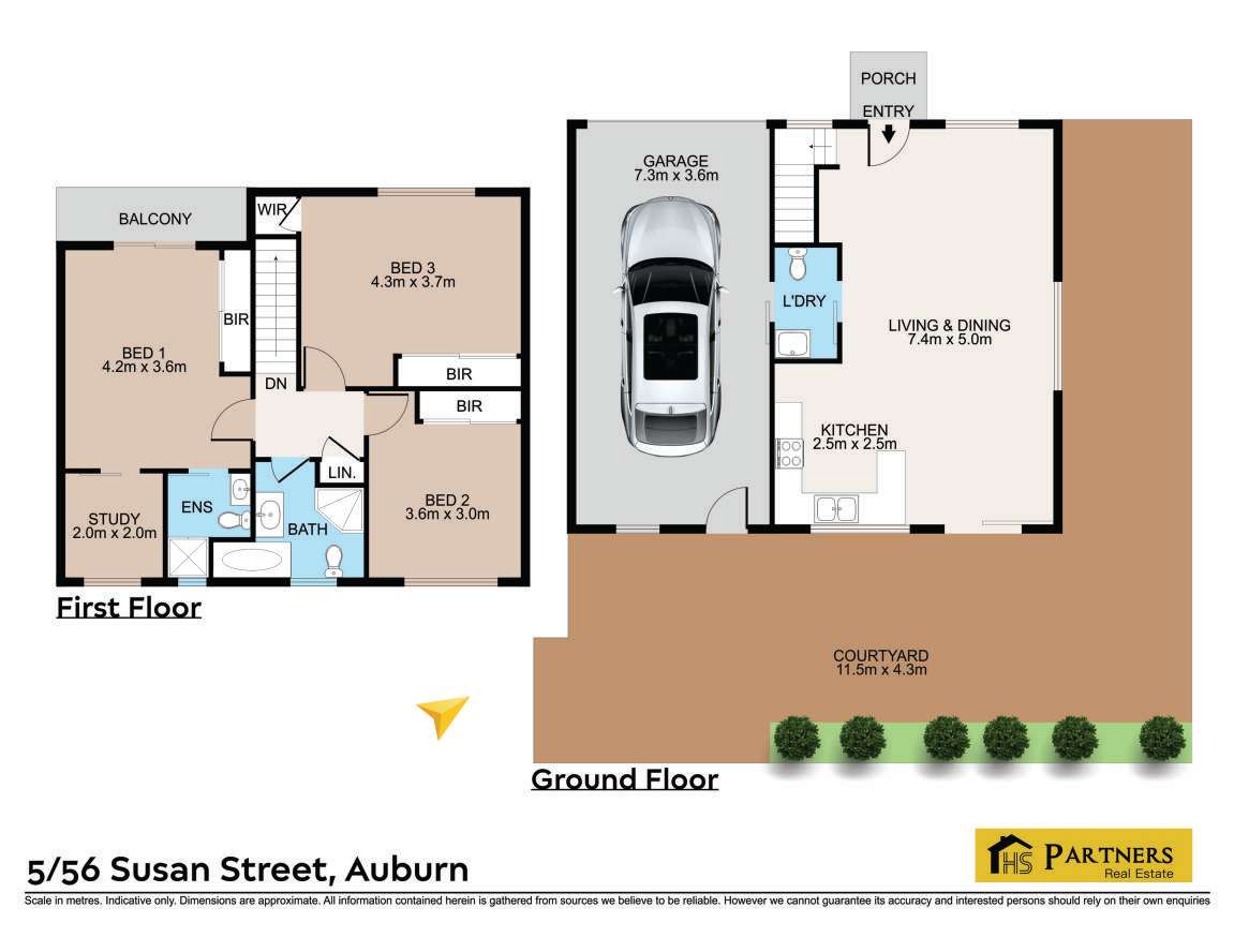 Floorplan of Homely townhouse listing, 5/56-58 Susan Street, Auburn NSW 2144