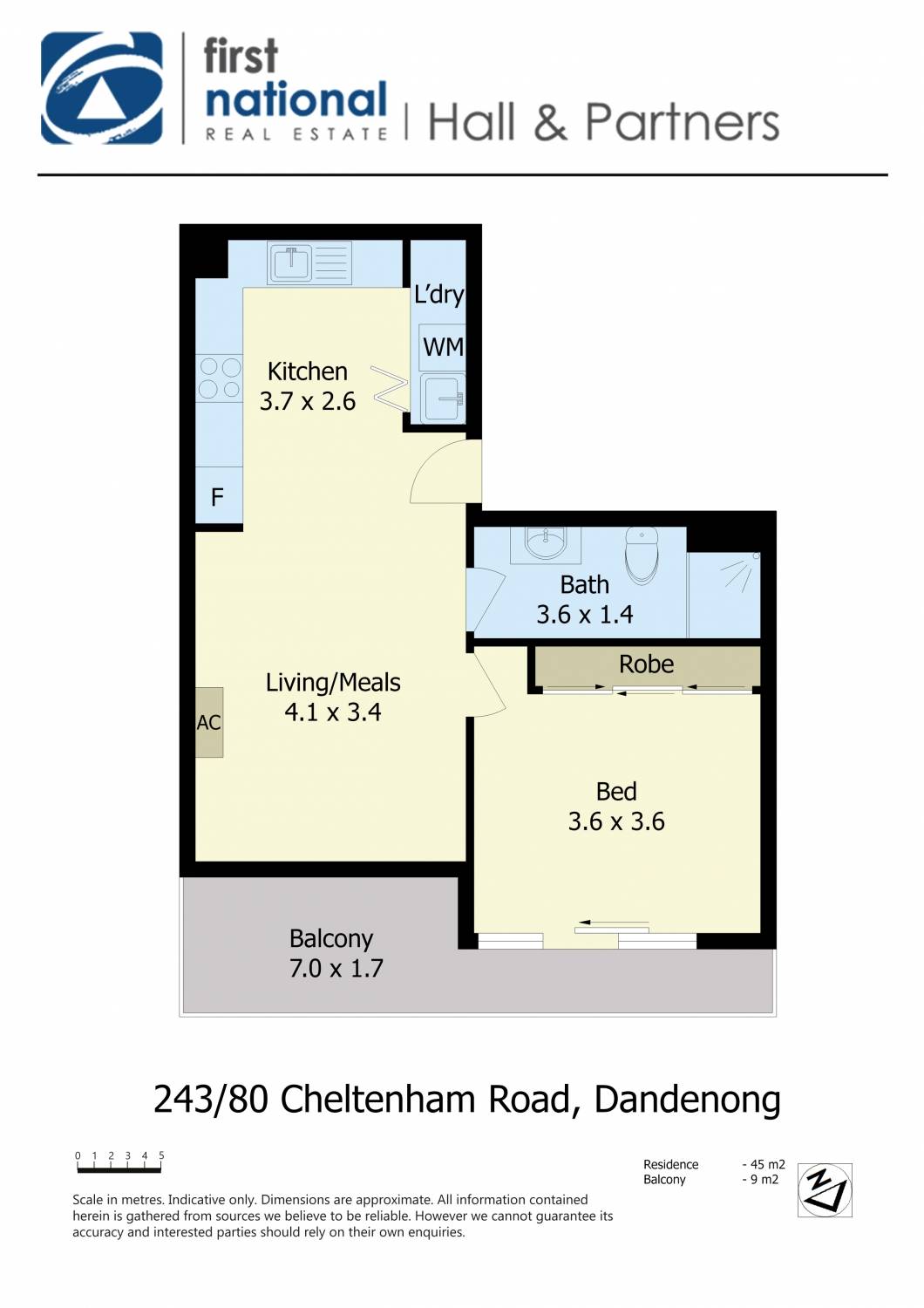 Floorplan of Homely apartment listing, 243/80 Cheltenham Road, Dandenong VIC 3175