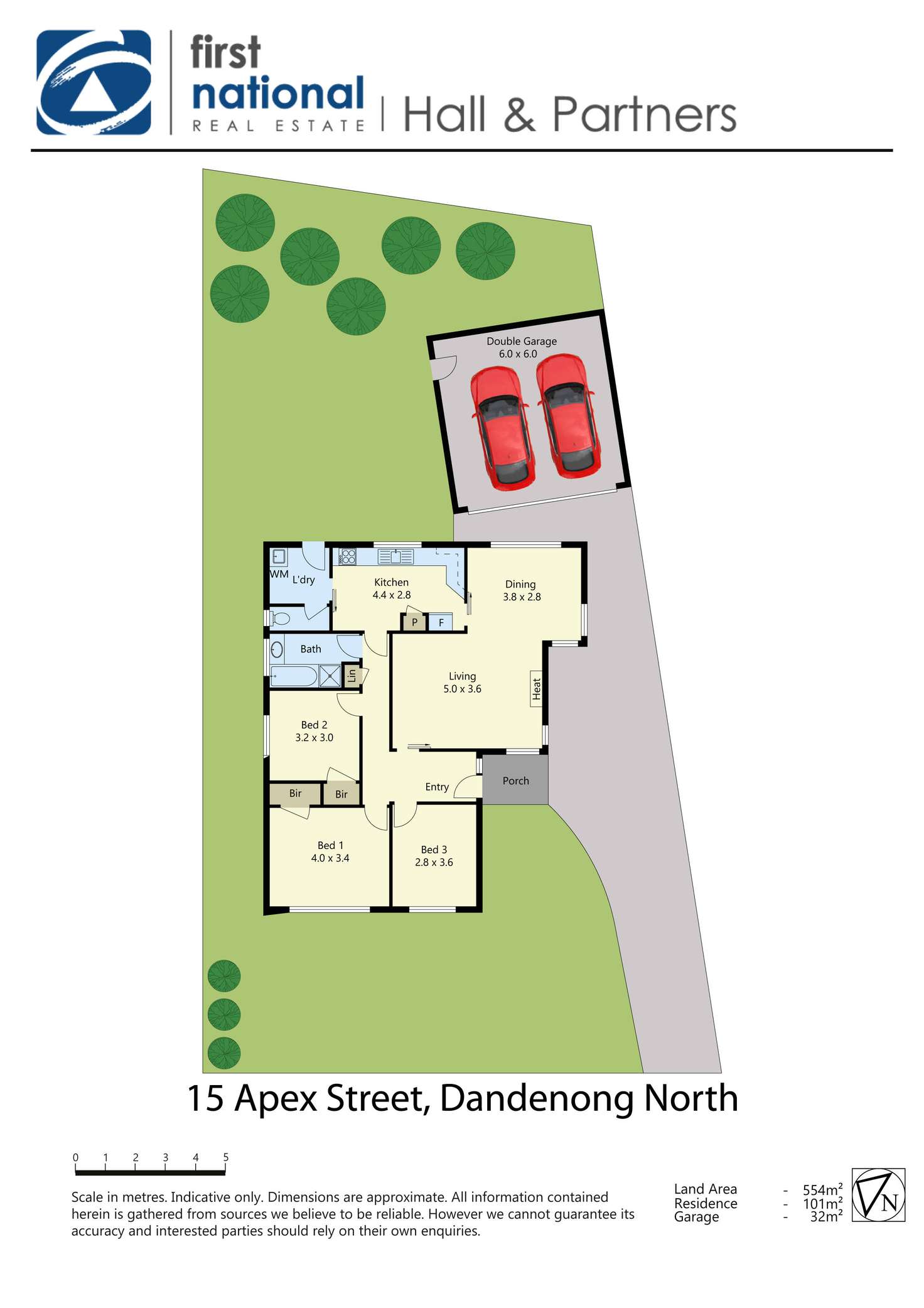 Floorplan of Homely house listing, 15 Apex Street, Dandenong North VIC 3175