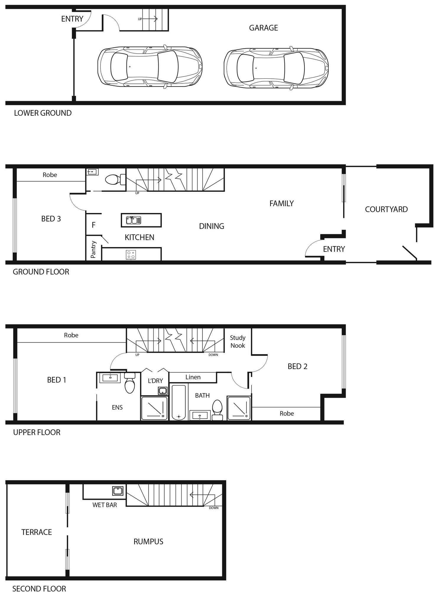Floorplan of Homely townhouse listing, 34/45 Athllon Drive, Greenway ACT 2900