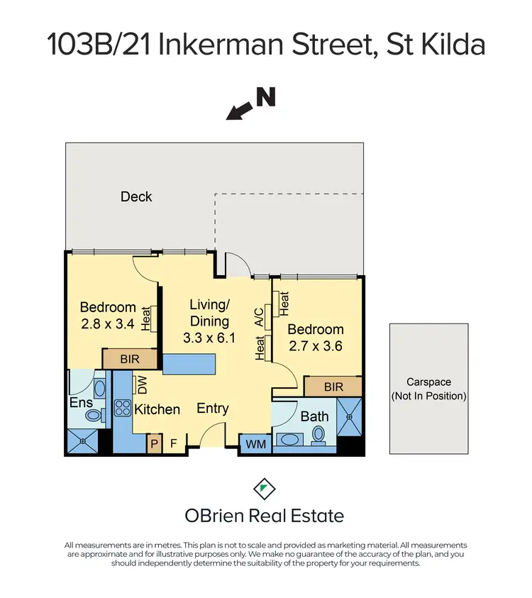 Floorplan of Homely apartment listing, 103B/21 Inkerman Street, St Kilda VIC 3182