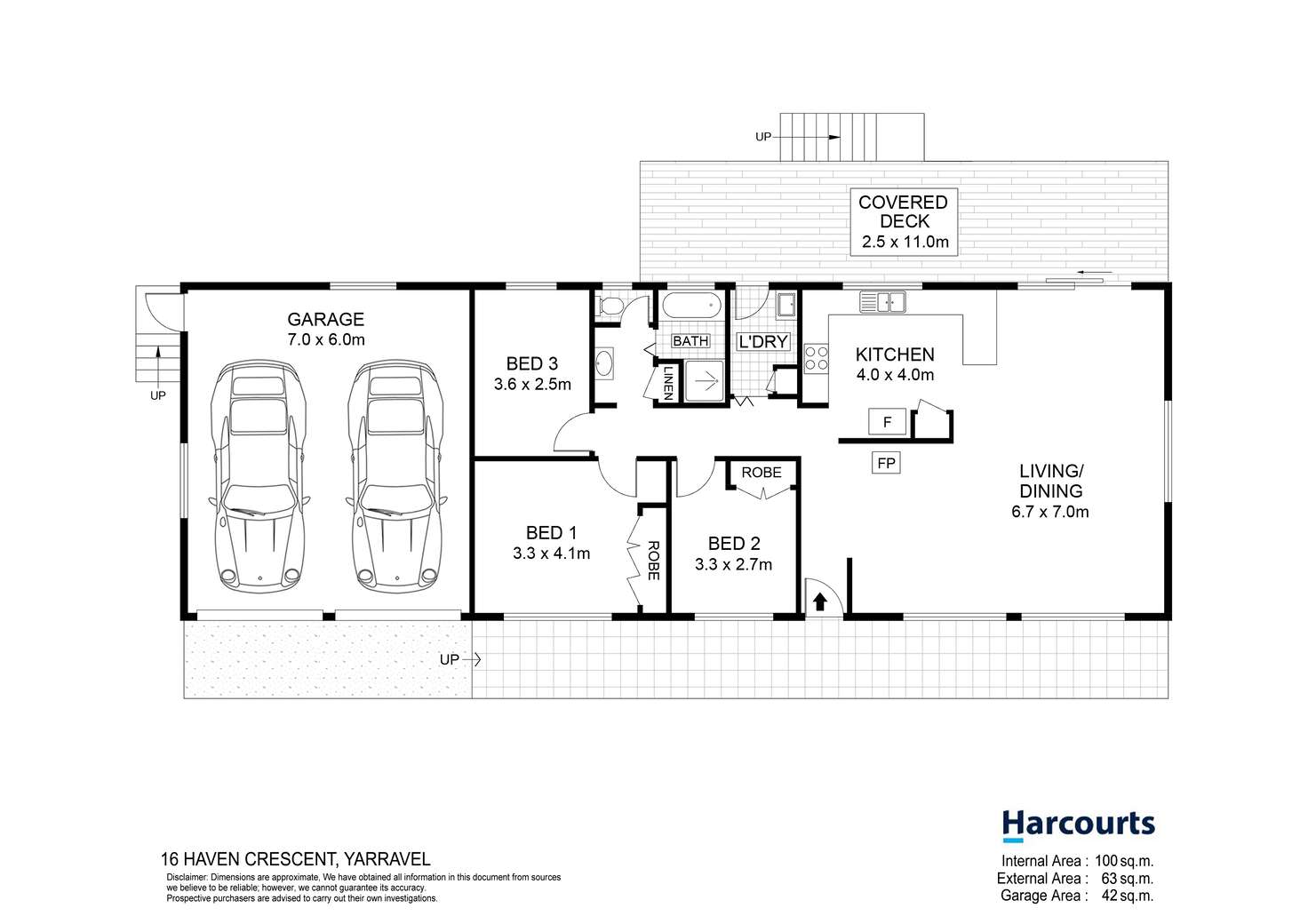 Floorplan of Homely house listing, 16 Haven Crescent, Yarravel NSW 2440