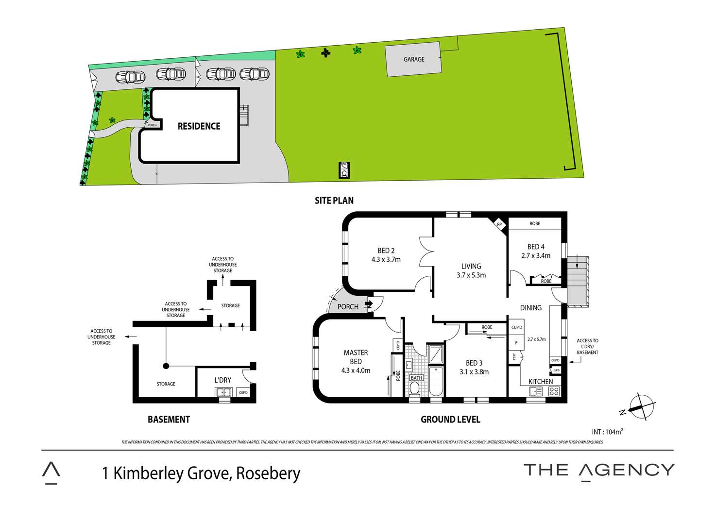 Floorplan of Homely house listing, 1 Kimberley Grove, Rosebery NSW 2018