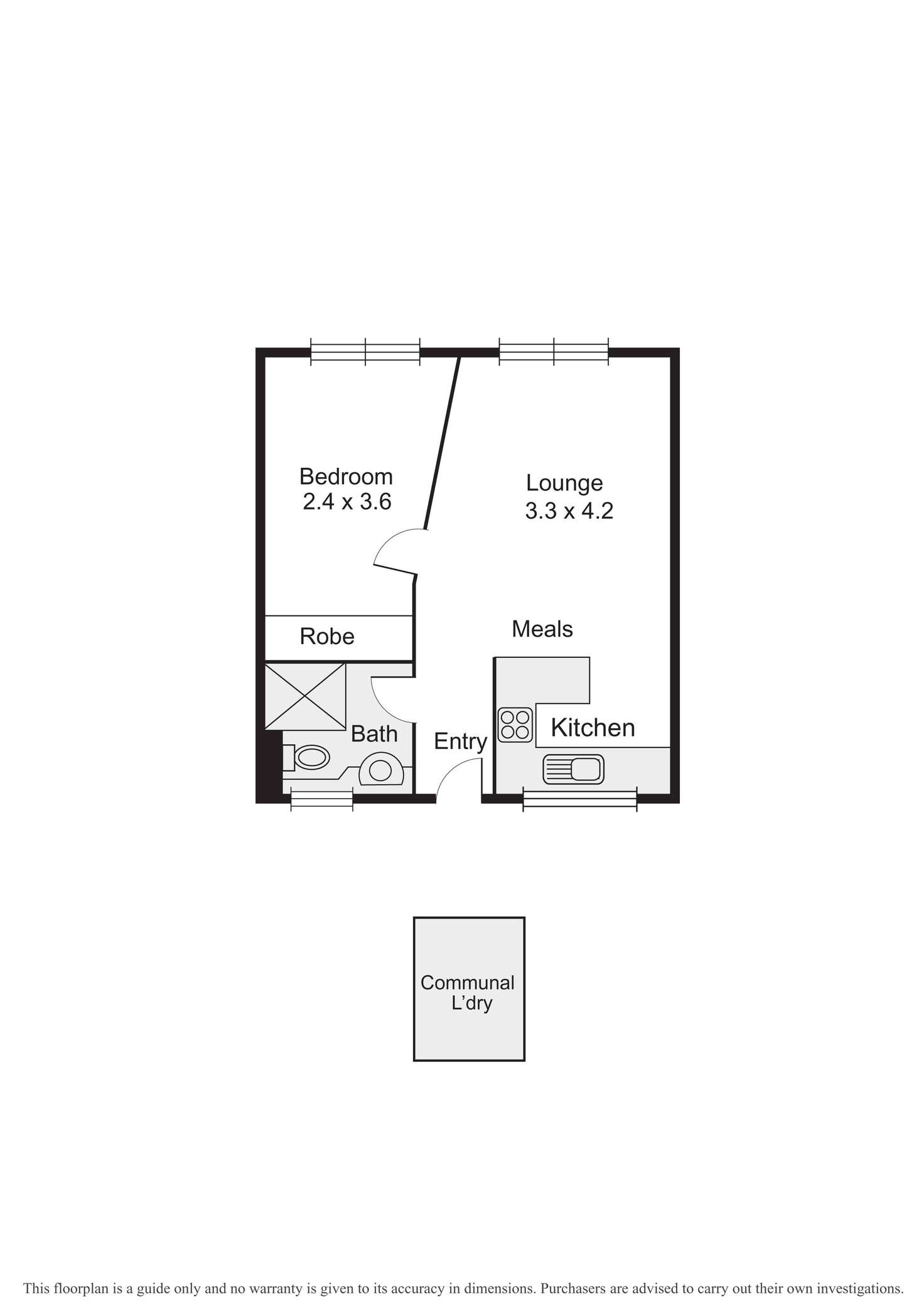 Floorplan of Homely apartment listing, 8/57 Southey Street, Elwood VIC 3184