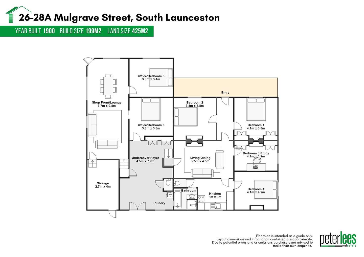 Floorplan of Homely house listing, 26-26A Mulgrave Street, South Launceston TAS 7249