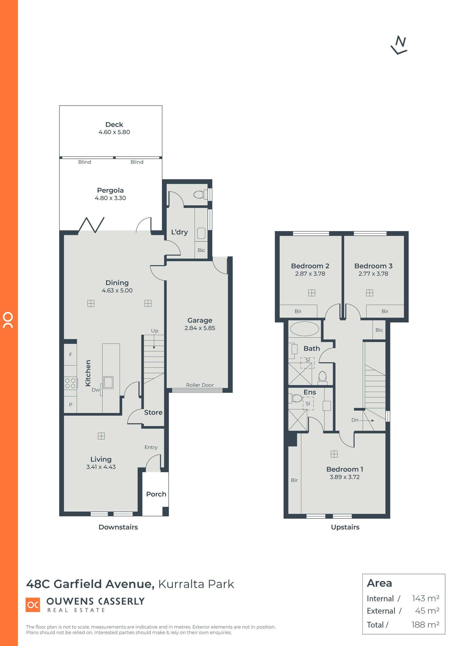 Floorplan of Homely house listing, 48C Garfield Avenue, Kurralta Park SA 5037