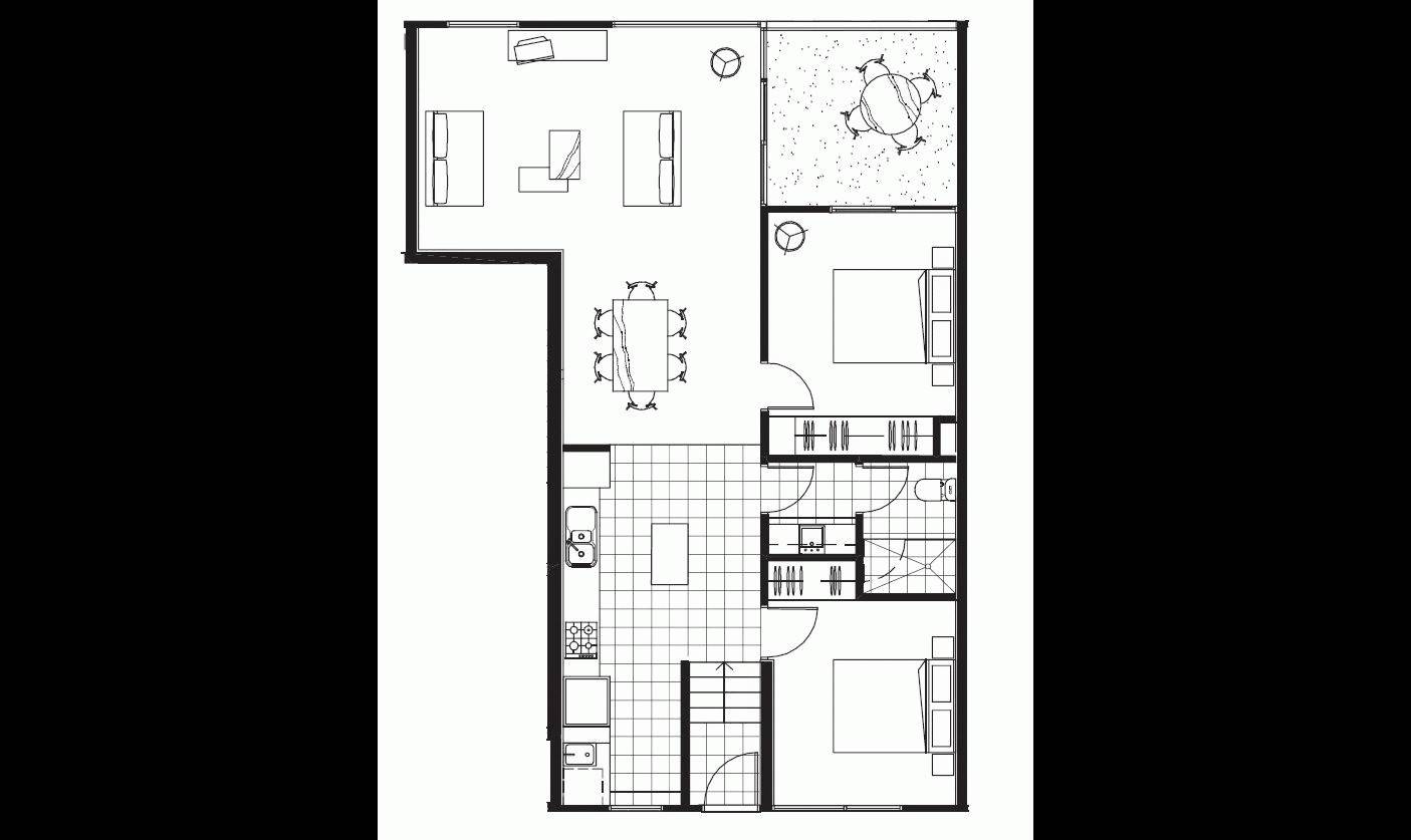 Floorplan of Homely apartment listing, 411/9 The Arcade, Docklands VIC 3008