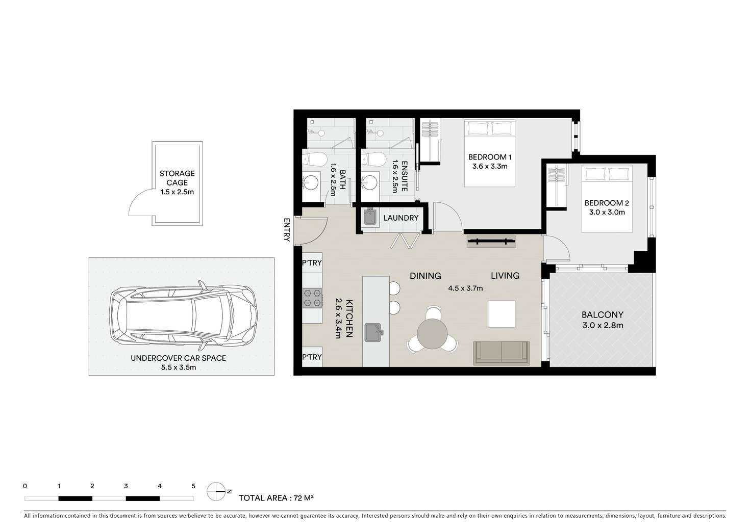 Floorplan of Homely apartment listing, 1605/8 Joseph Road, Footscray VIC 3011