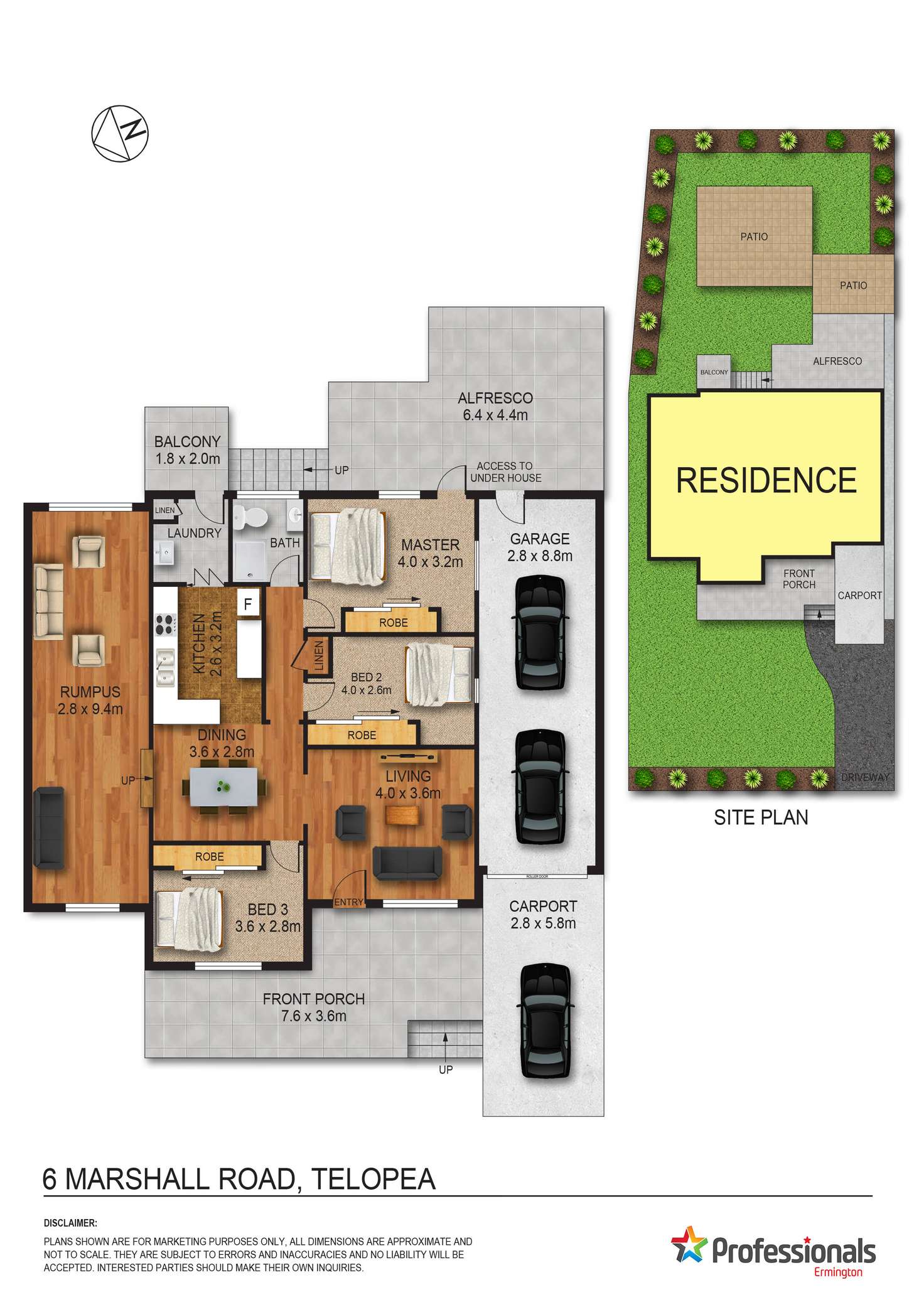 Floorplan of Homely house listing, 6 Marshall Road, Telopea NSW 2117