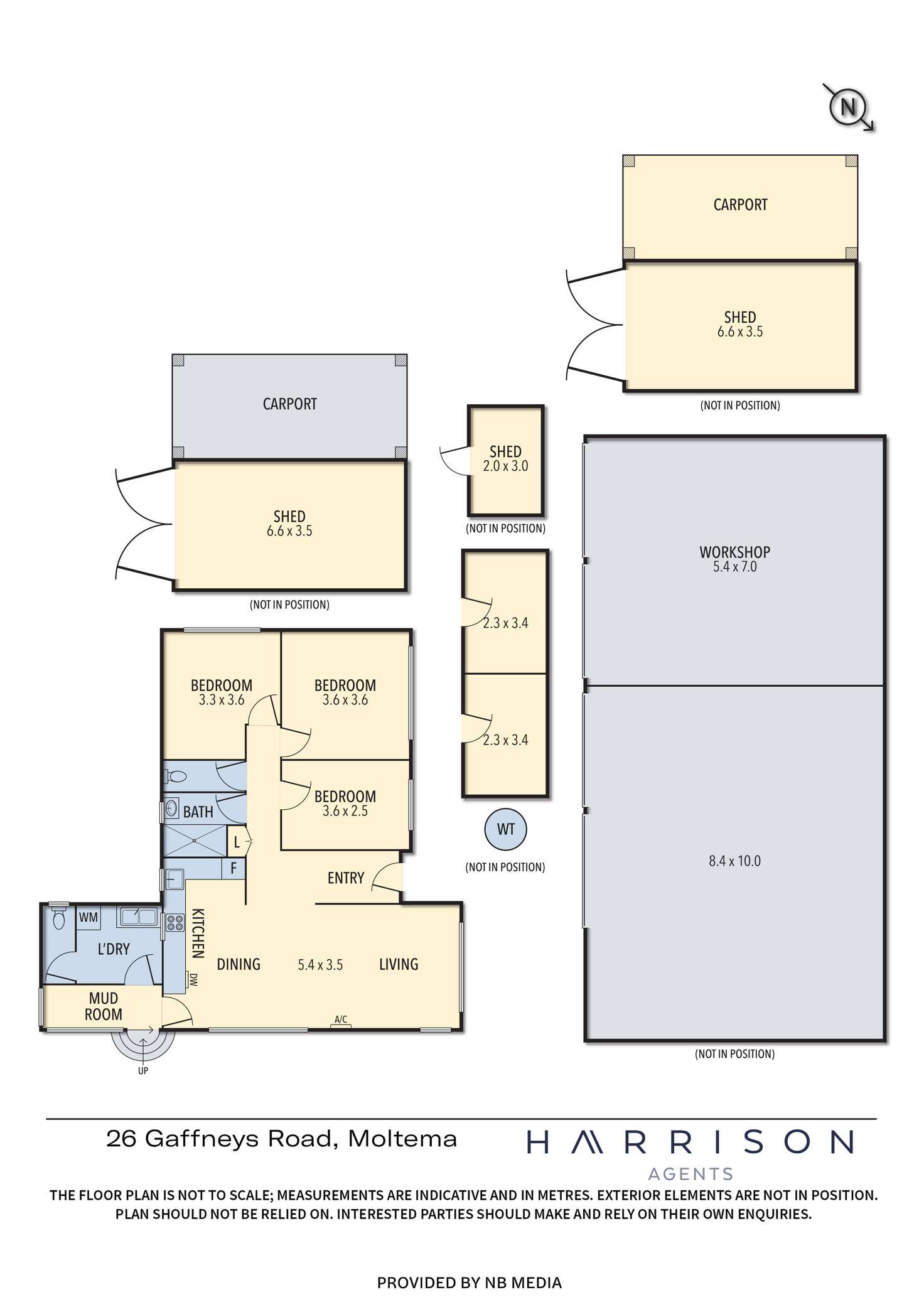 Floorplan of Homely mixedFarming listing, 29 Gaffneys Road, Moltema TAS 7304