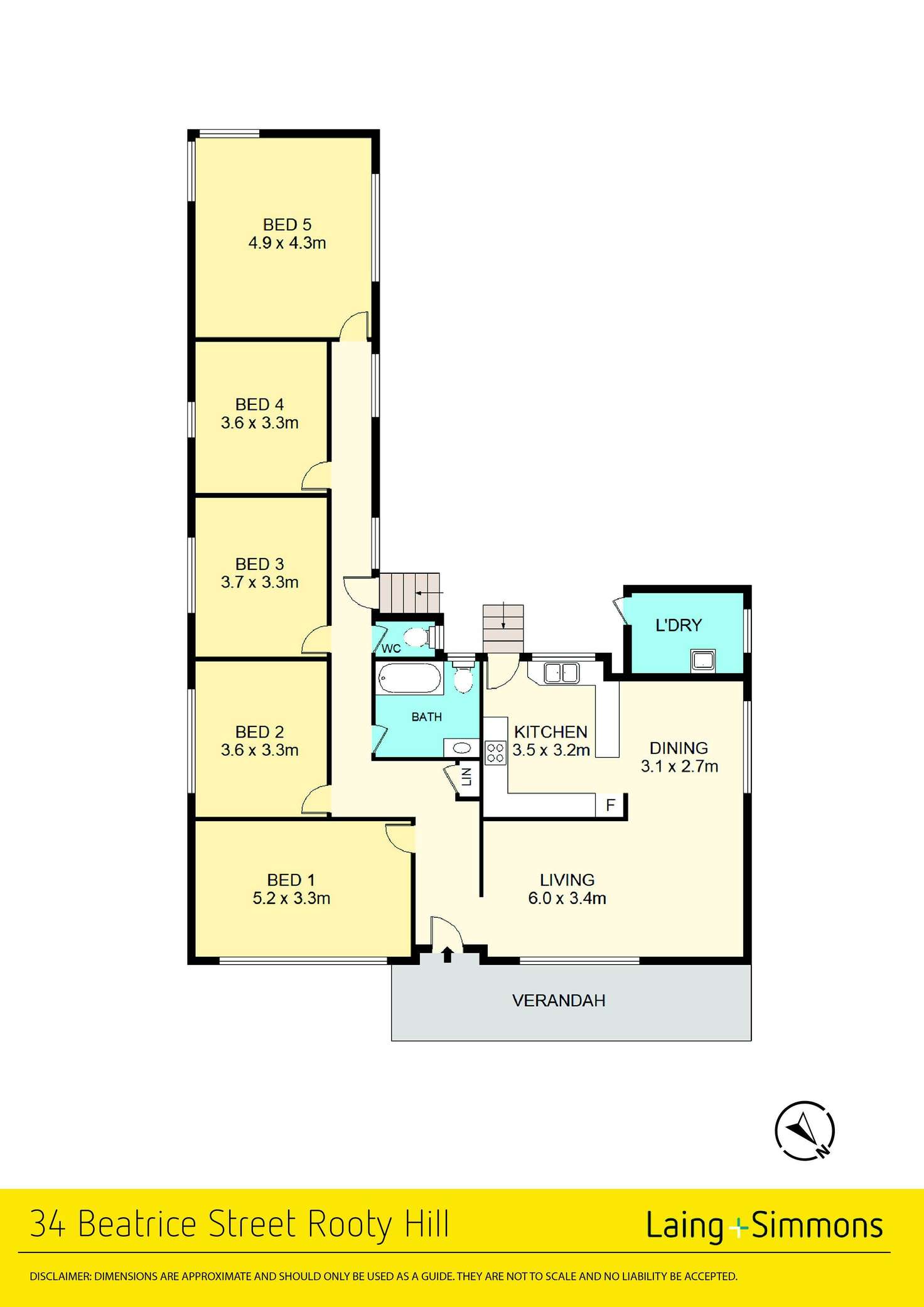 Floorplan of Homely house listing, 34 Beatrice Street, Rooty Hill NSW 2766