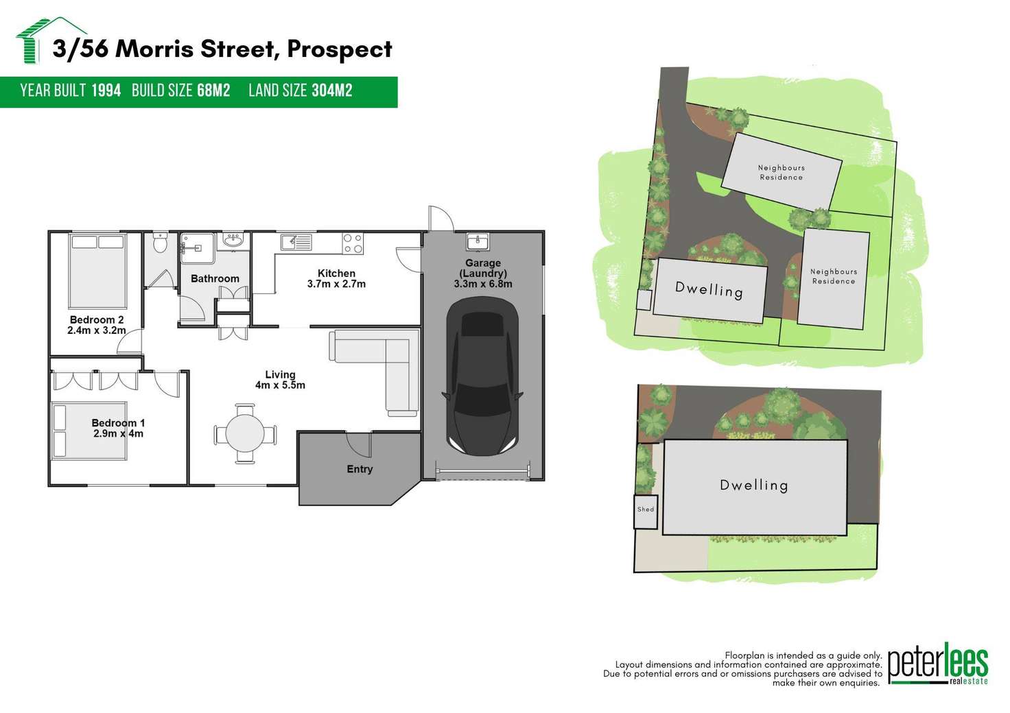Floorplan of Homely unit listing, 3/56 Morris Street, Prospect TAS 7250