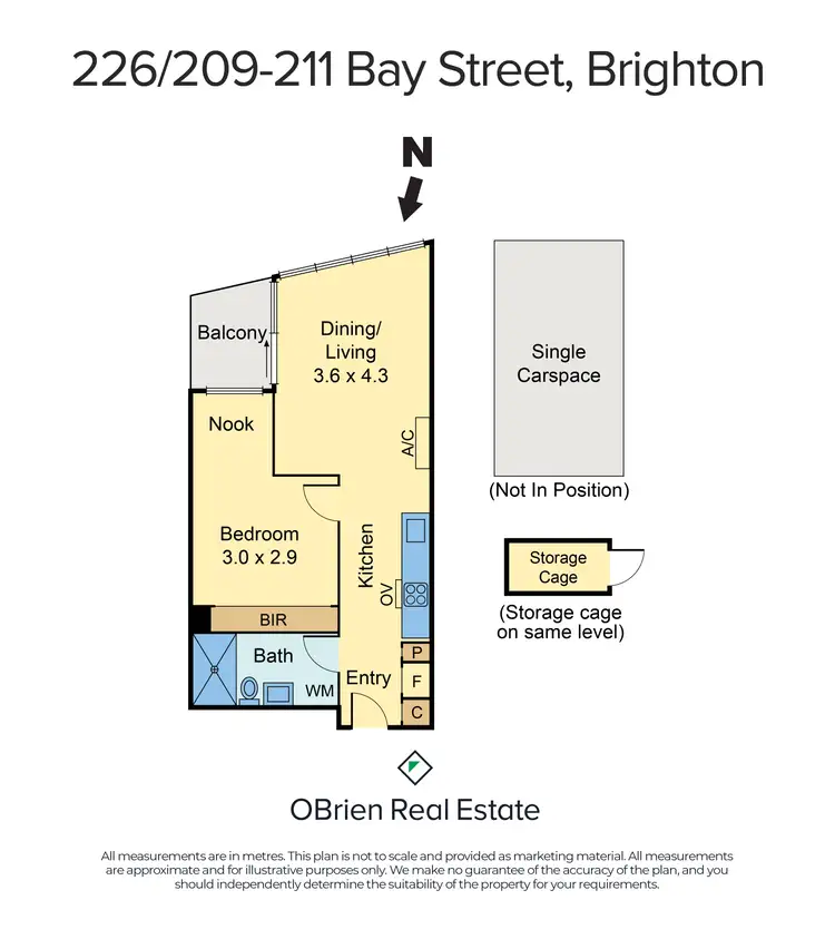Floorplan of Homely apartment listing, 226/209-211 Bay Street, Brighton VIC 3186