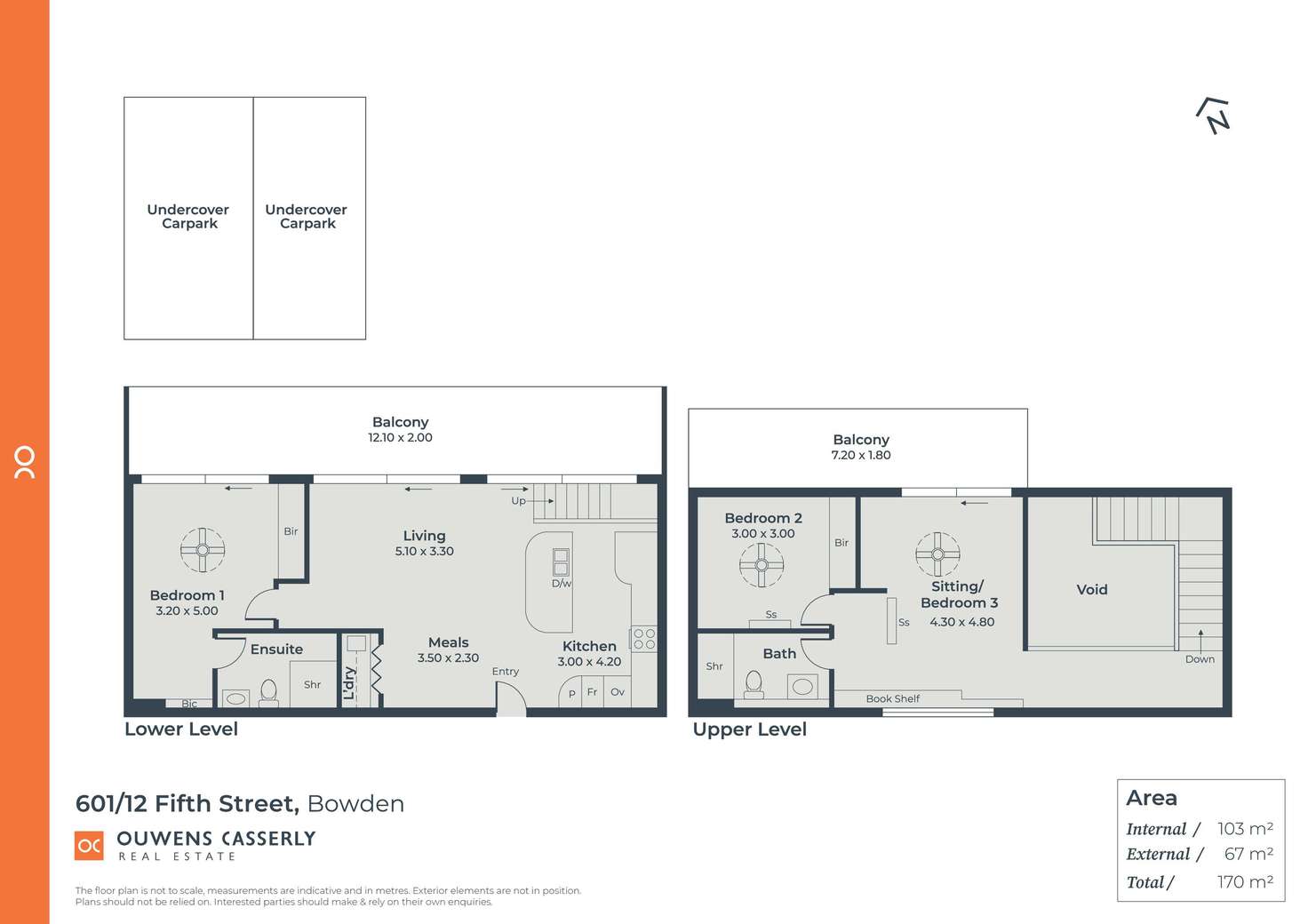 Floorplan of Homely apartment listing, 601/12 Fifth Street, Bowden SA 5007