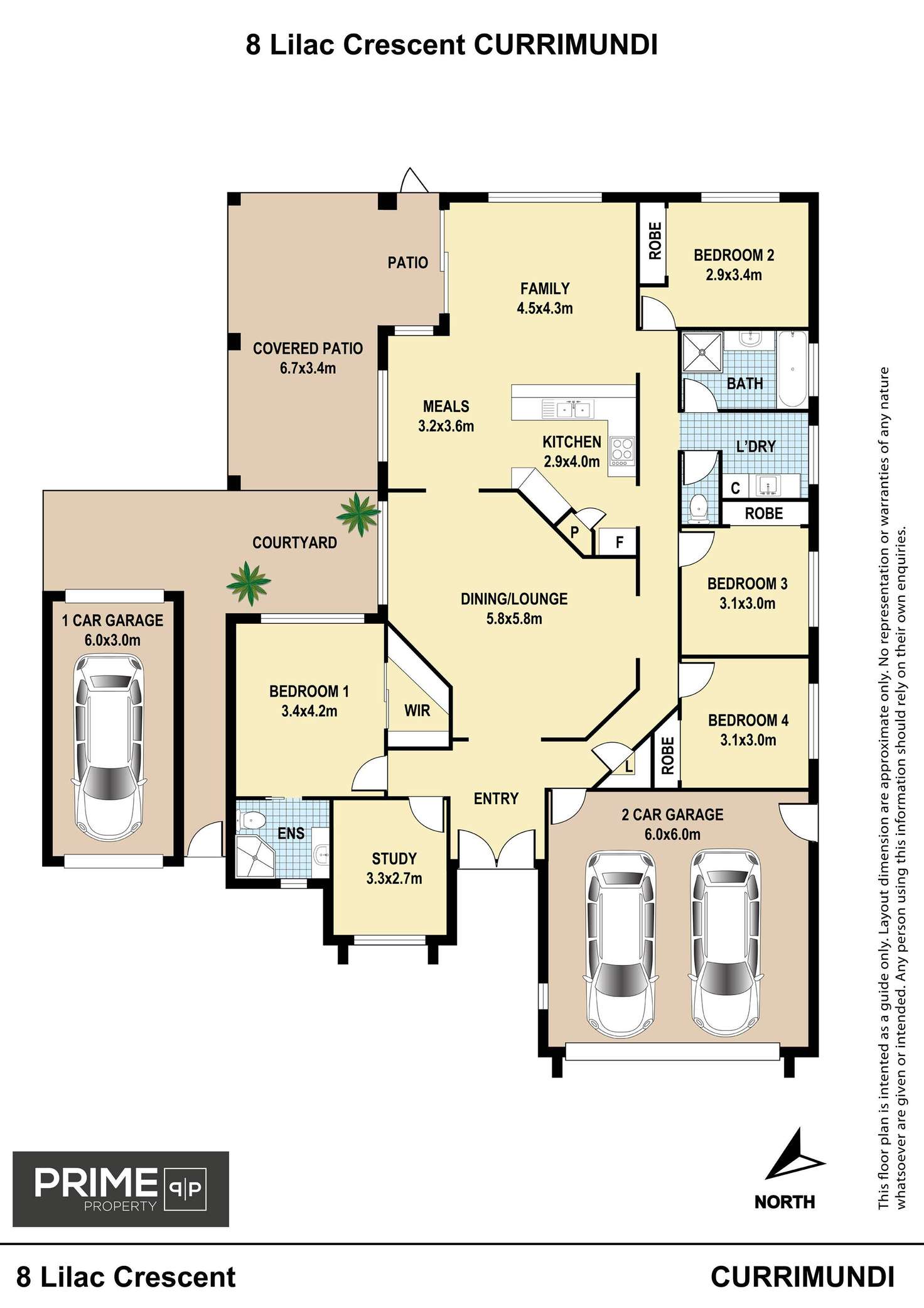 Floorplan of Homely house listing, 8 Lilac Crescent, Currimundi QLD 4551