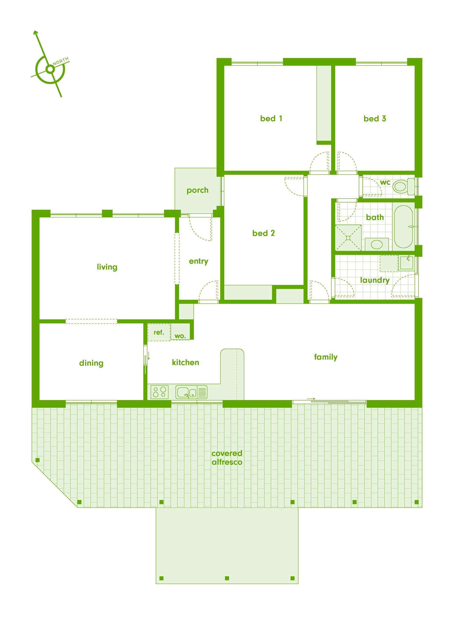 Floorplan of Homely house listing, 8 Andrew Crescent, Calwell ACT 2905