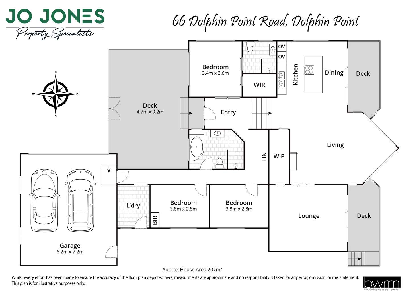 Floorplan of Homely house listing, 66 Dolphin Point Road, Dolphin Point NSW 2539