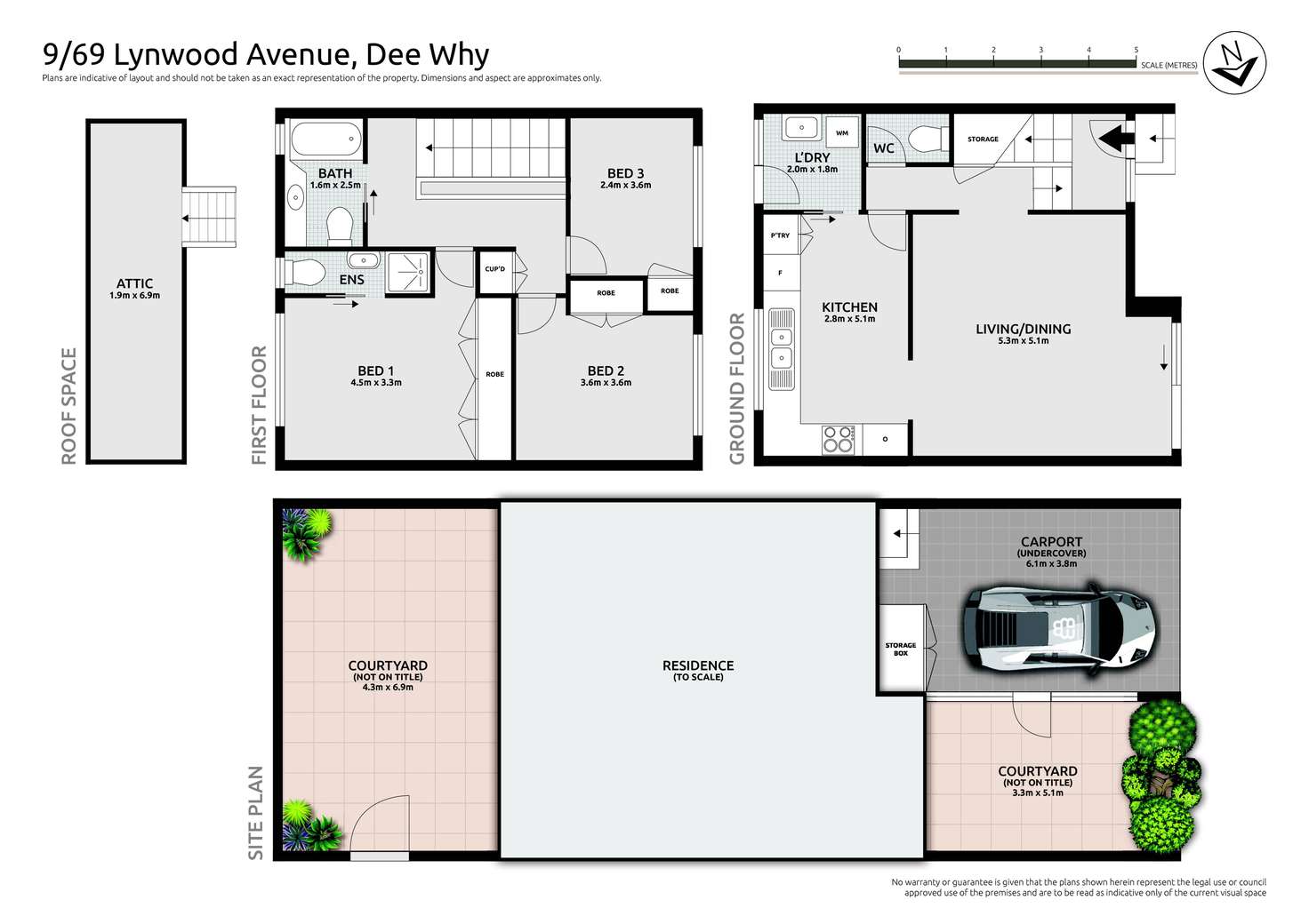Floorplan of Homely townhouse listing, 9/69 Lynwood Avenue, Dee Why NSW 2099