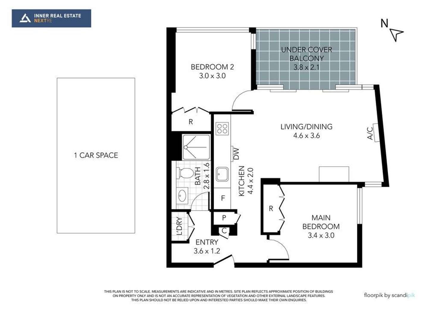 Floorplan of Homely apartment listing, 4210/220 Spencer Street, Melbourne VIC 3000