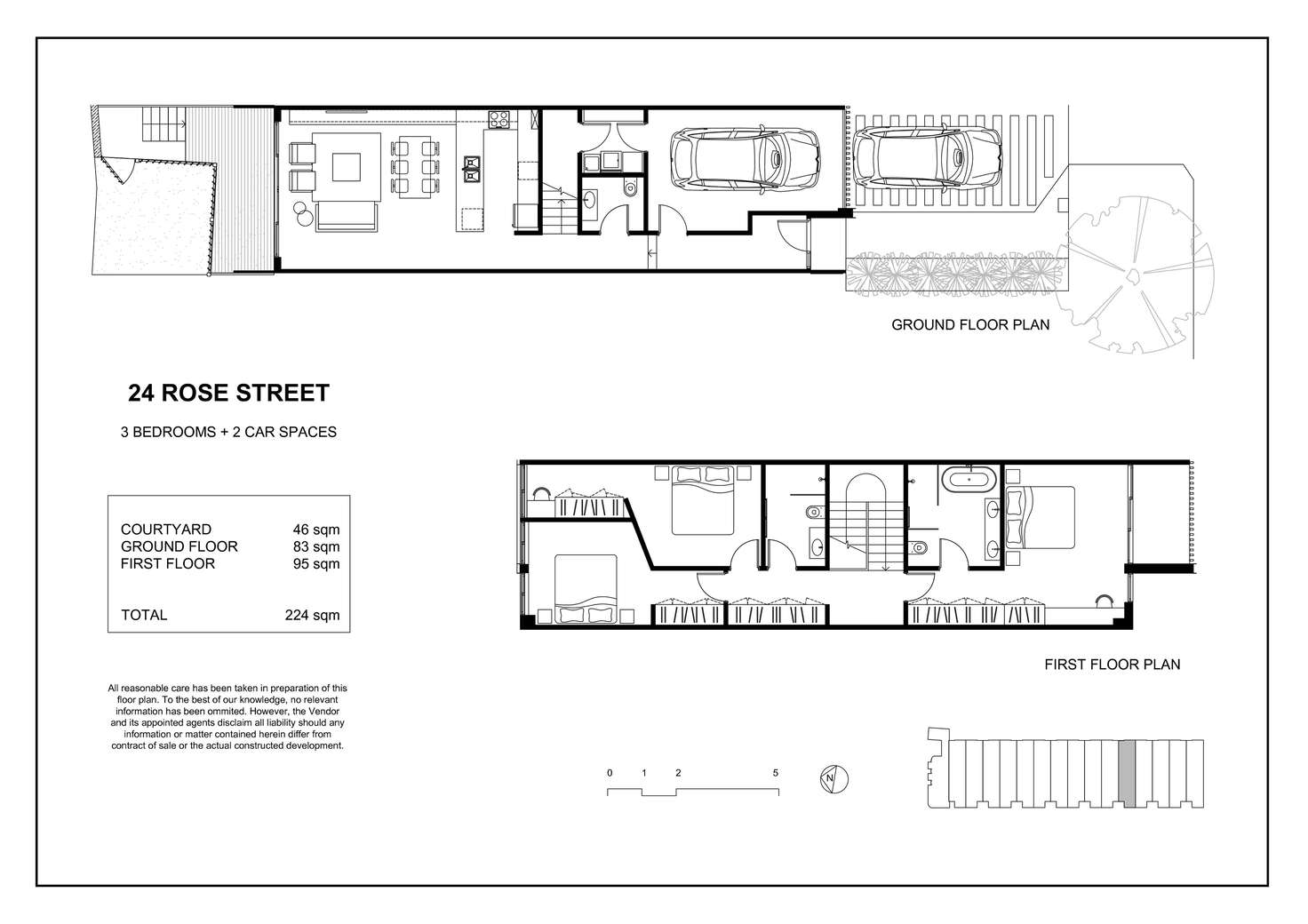 Floorplan of Homely terrace listing, 24 Rose Street, Botany NSW 2019
