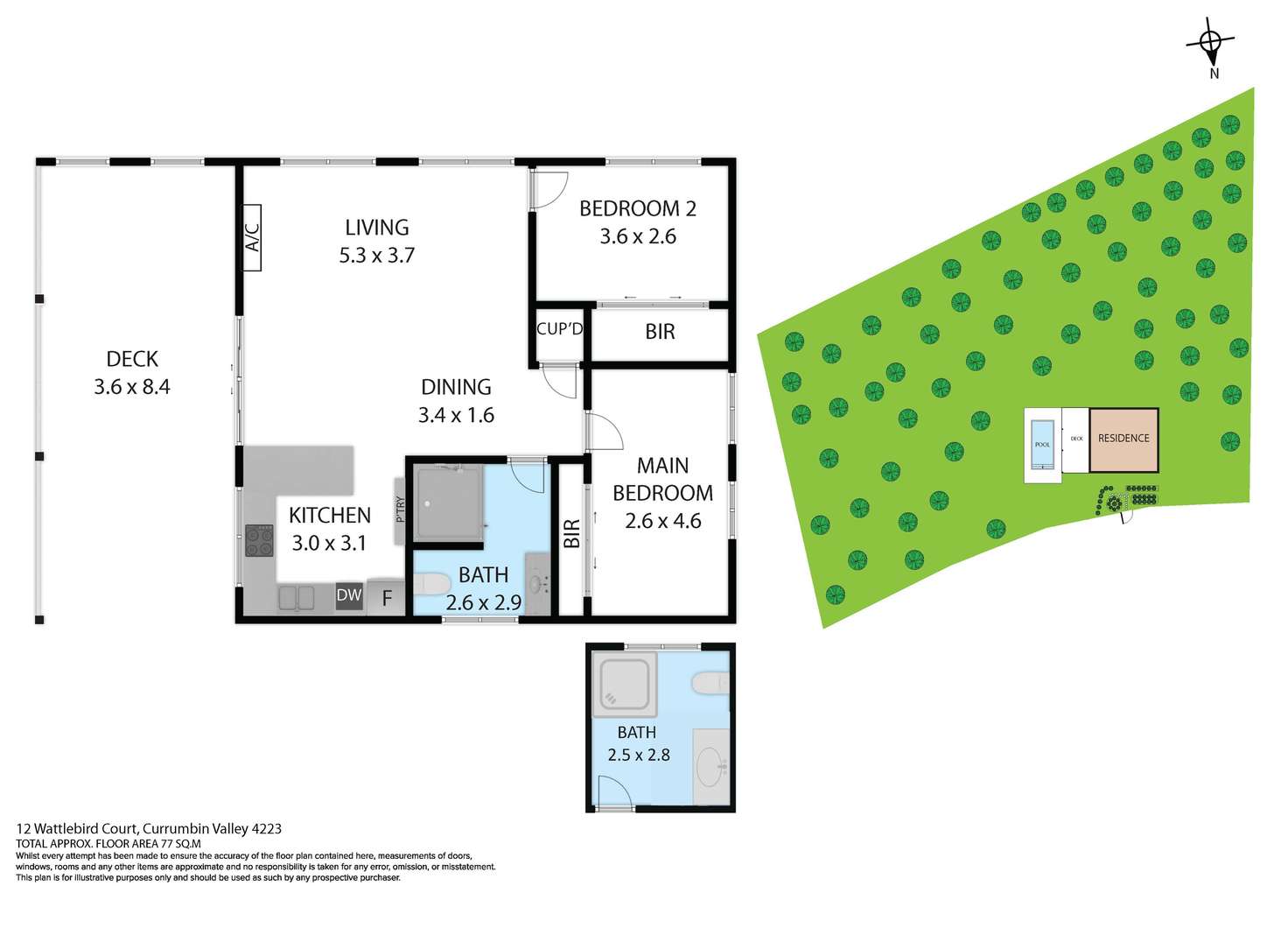 Floorplan of Homely acreageSemiRural listing, 12 Wattlebird Court, Currumbin Valley QLD 4223