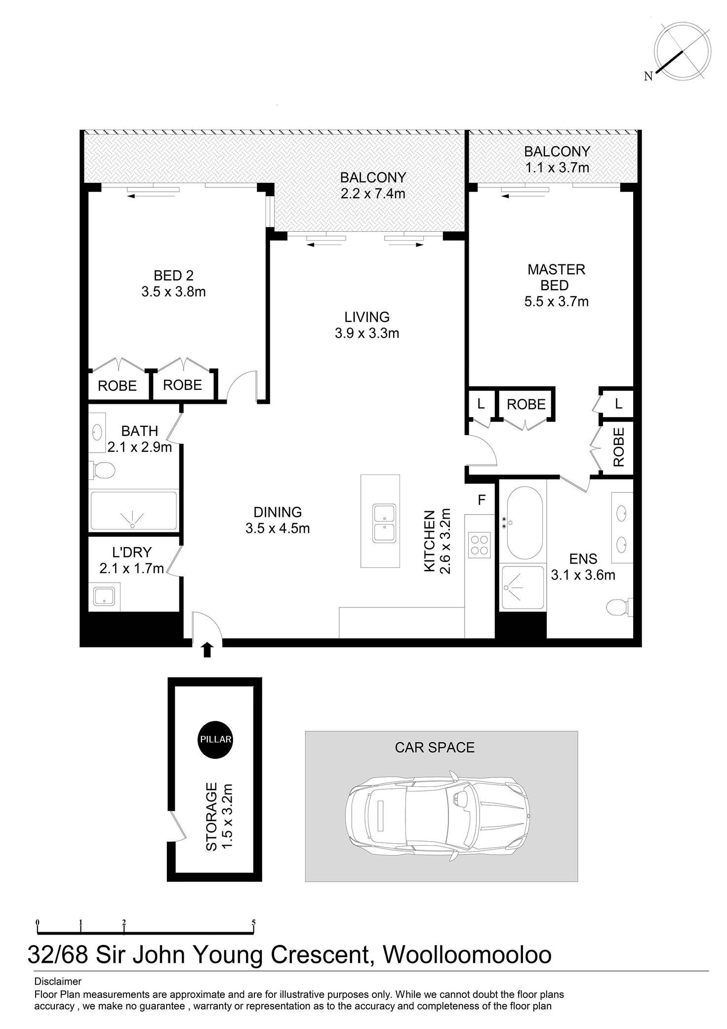 Floorplan of Homely apartment listing, 32/68 Sir John Young Crescent, Woolloomooloo NSW 2011