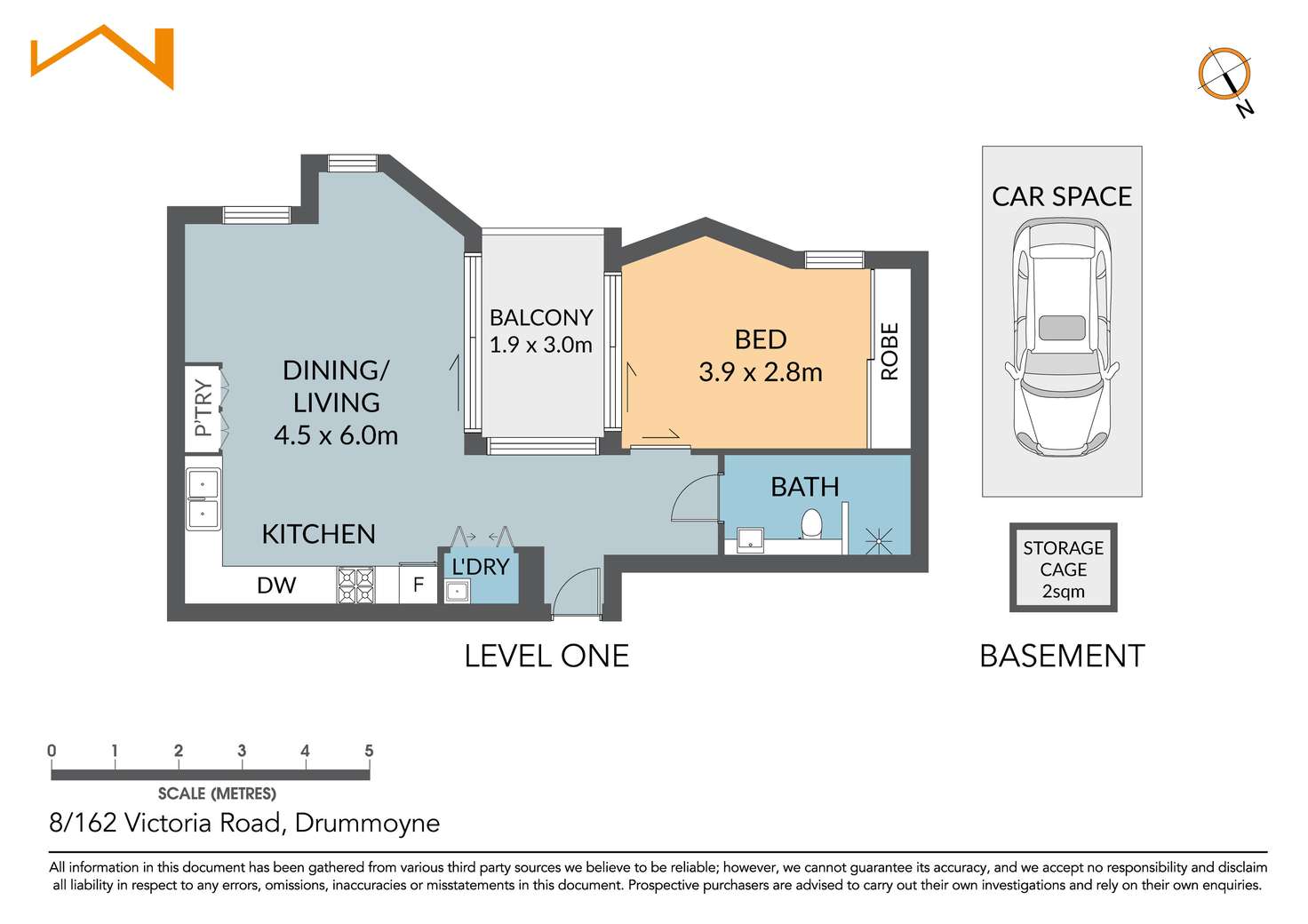 Floorplan of Homely apartment listing, 8/162-166 Victoria Road, Drummoyne NSW 2047