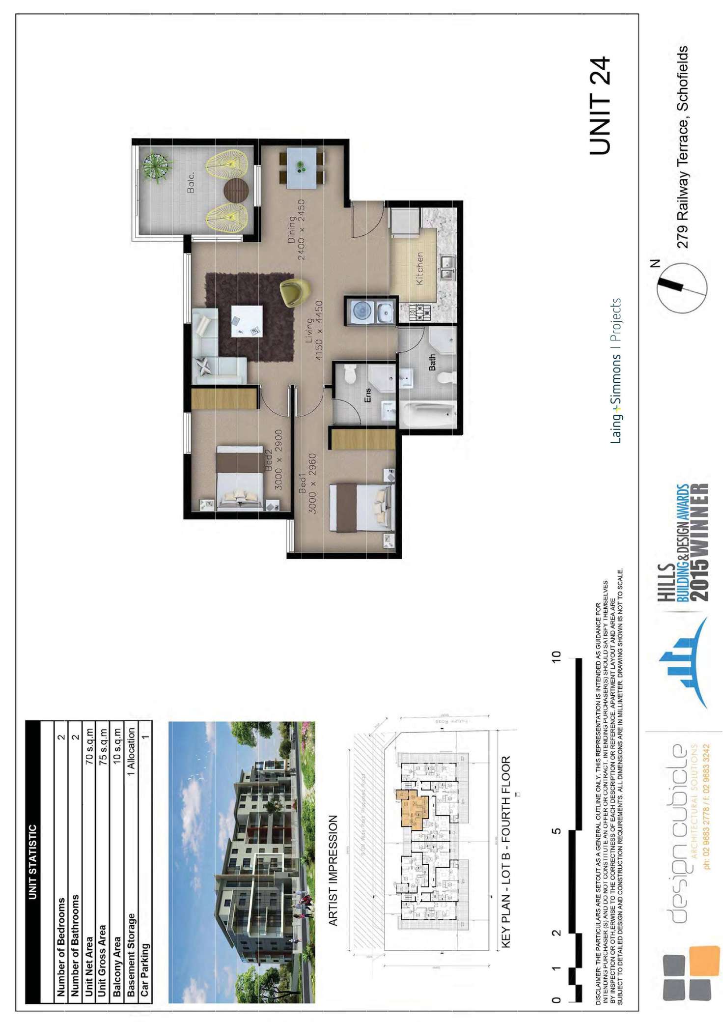 Floorplan of Homely apartment listing, Level 4/24/6 Bingham Street, Schofields NSW 2762