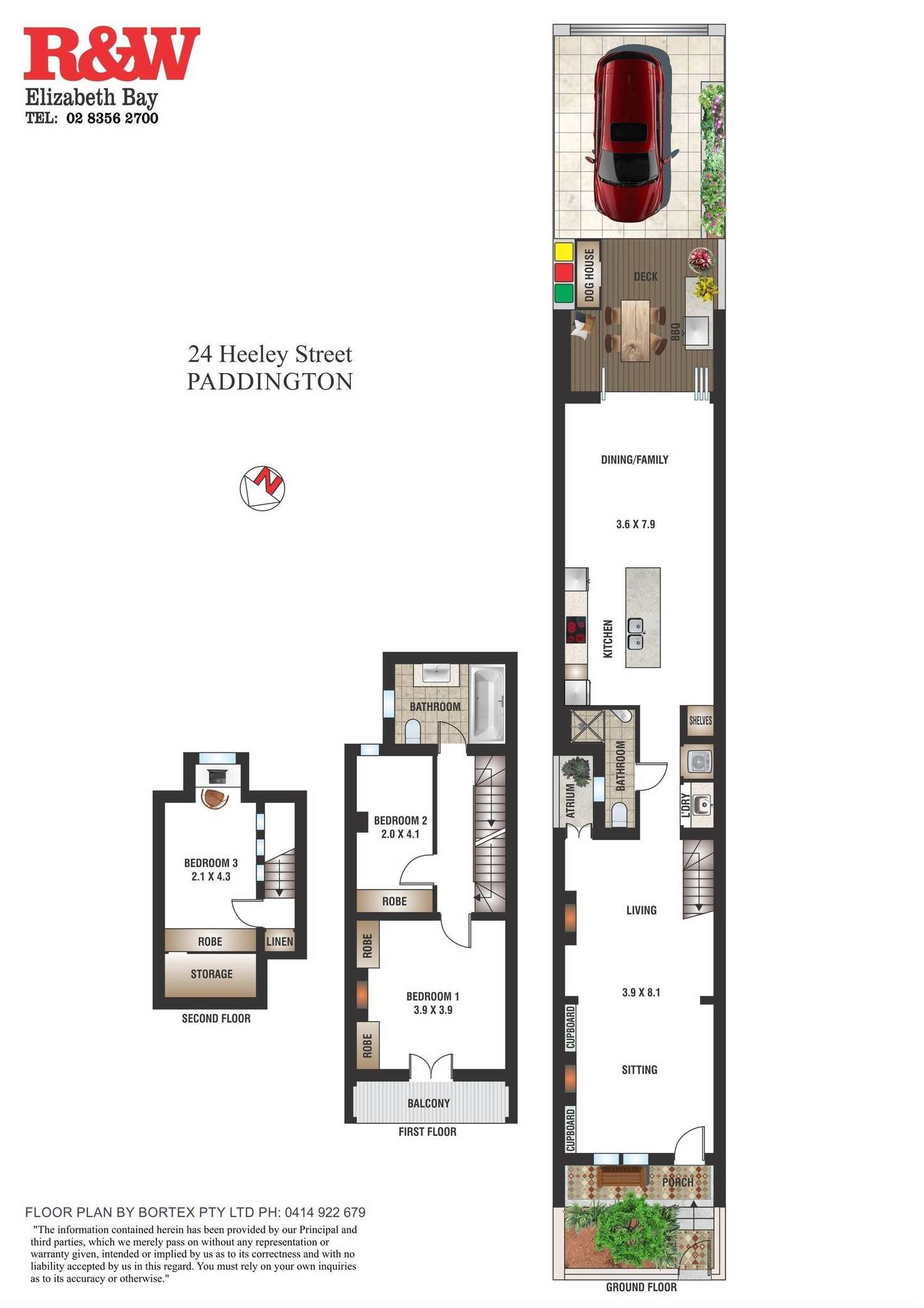 Floorplan of Homely house listing, 24 Heeley Street, Paddington NSW 2021