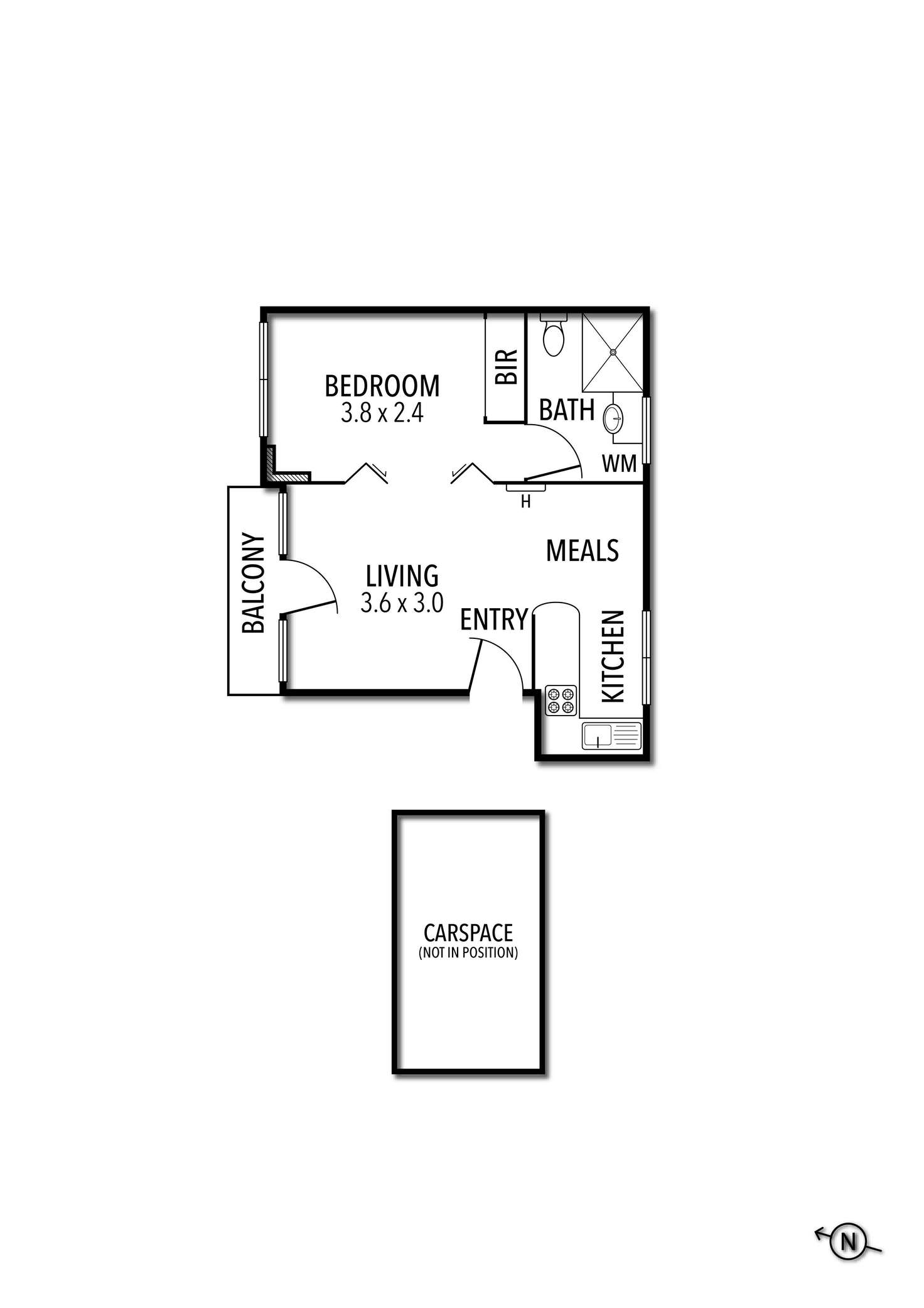 Floorplan of Homely apartment listing, 10/26 Darling Street, South Yarra VIC 3141