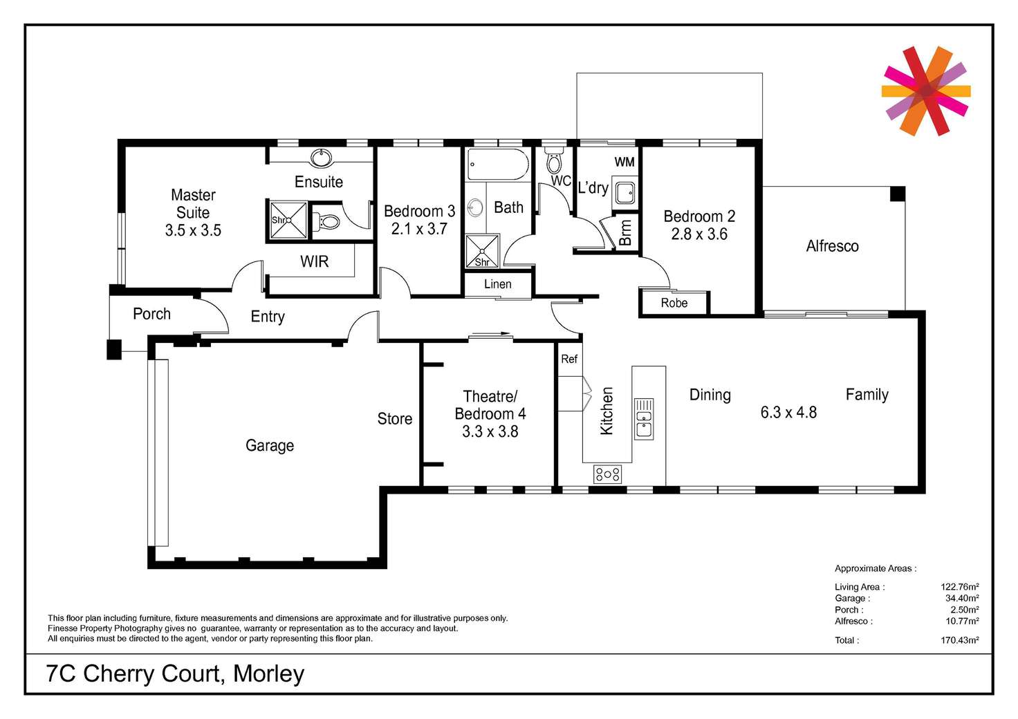 Floorplan of Homely house listing, 7C Cherry Court, Morley WA 6062