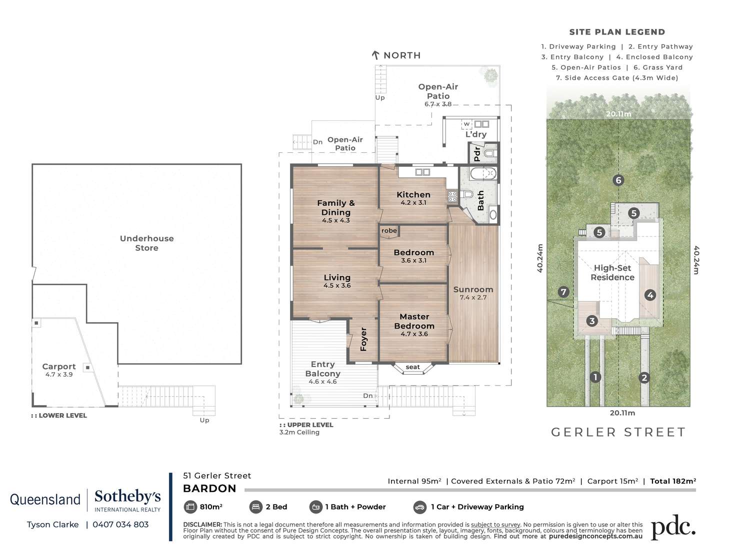 Floorplan of Homely house listing, 51 Gerler Street, Bardon QLD 4065