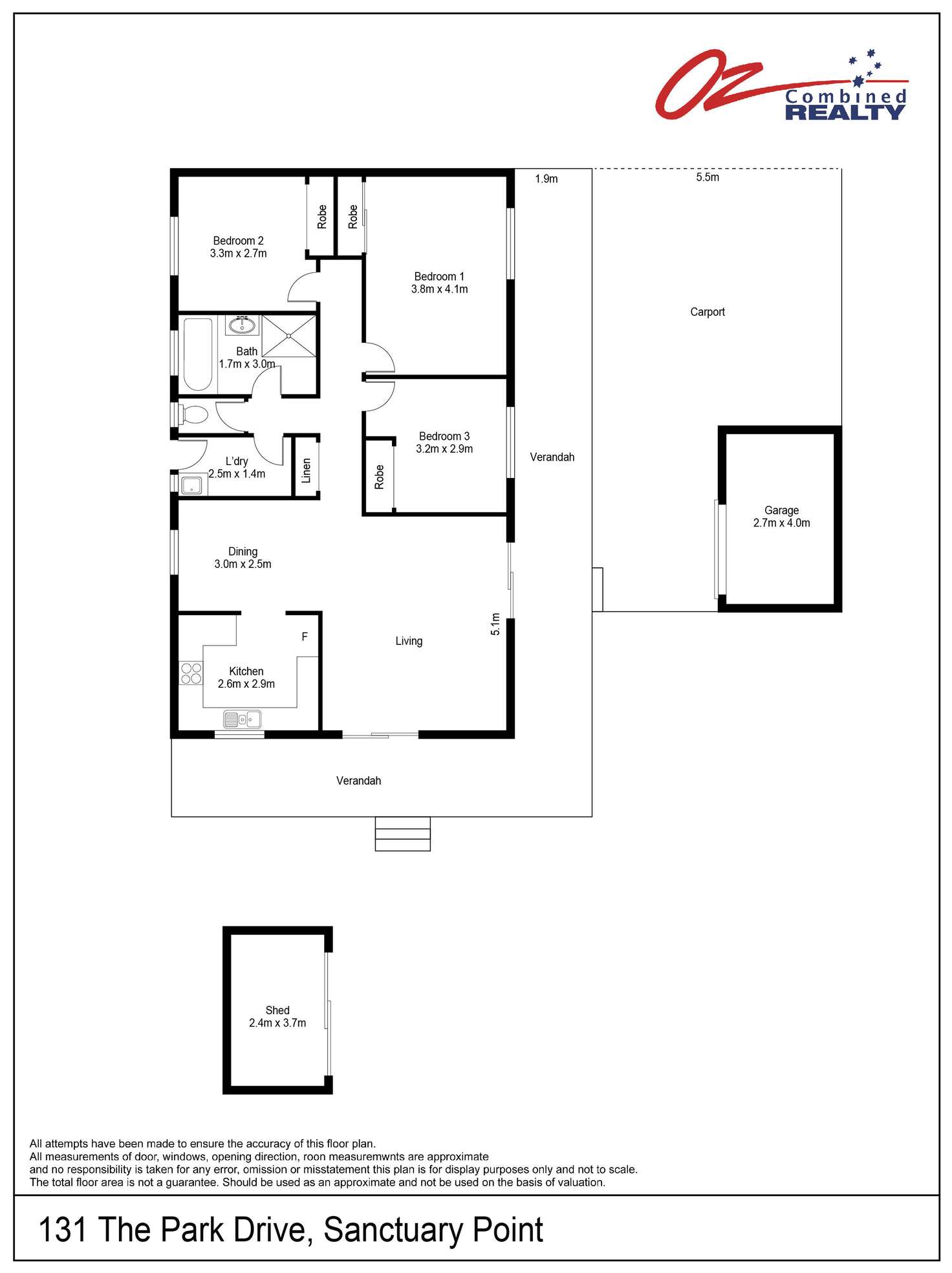 Floorplan of Homely house listing, 131 The Park Drive, Sanctuary Point NSW 2540
