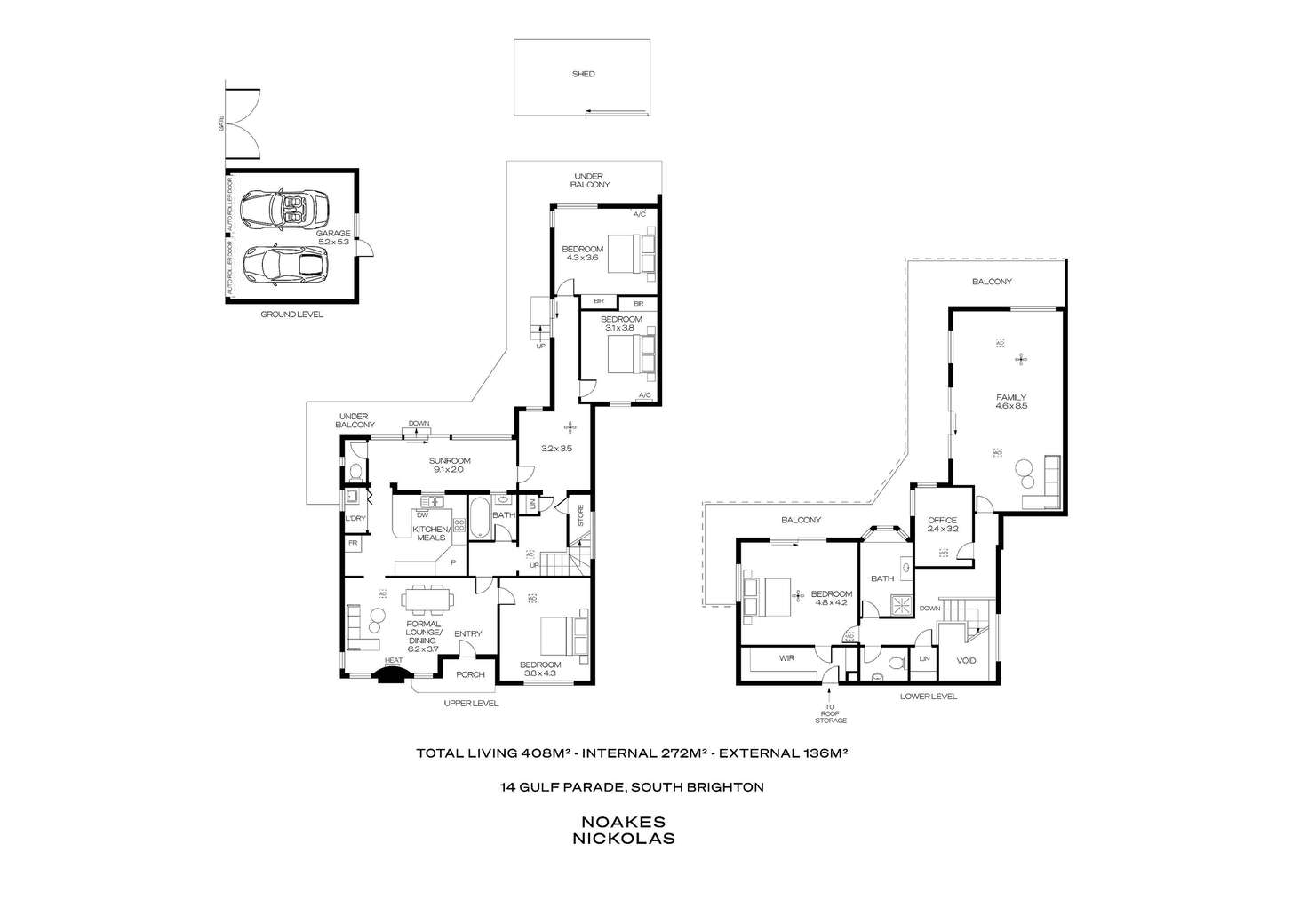Floorplan of Homely house listing, 14 Gulf Parade, South Brighton SA 5048