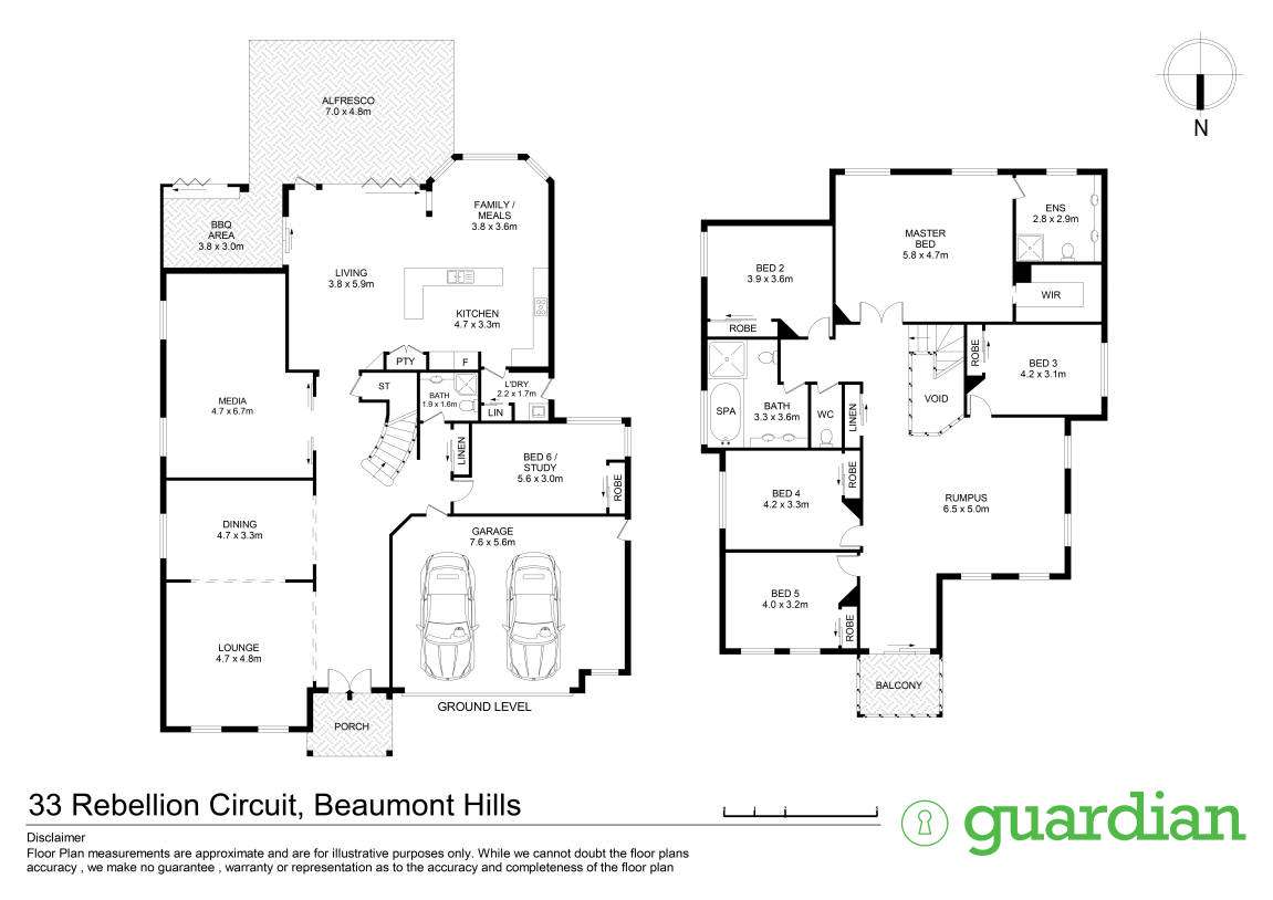 Floorplan of Homely house listing, 33 Rebellion Circuit, Beaumont Hills NSW 2155