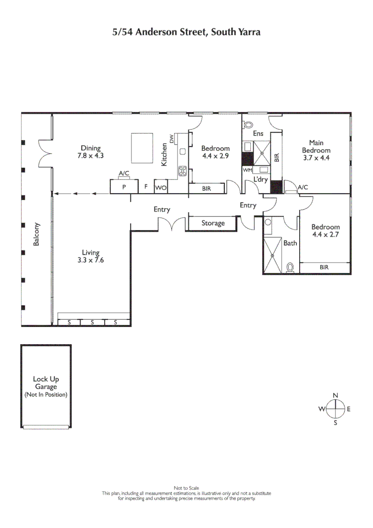 Floorplan of Homely apartment listing, 5/54 Anderson Street, South Yarra VIC 3141