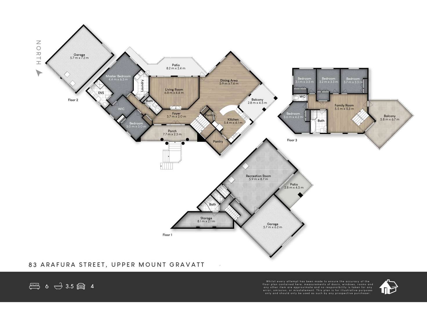Floorplan of Homely house listing, 83 Arafura Street, Upper Mount Gravatt QLD 4122